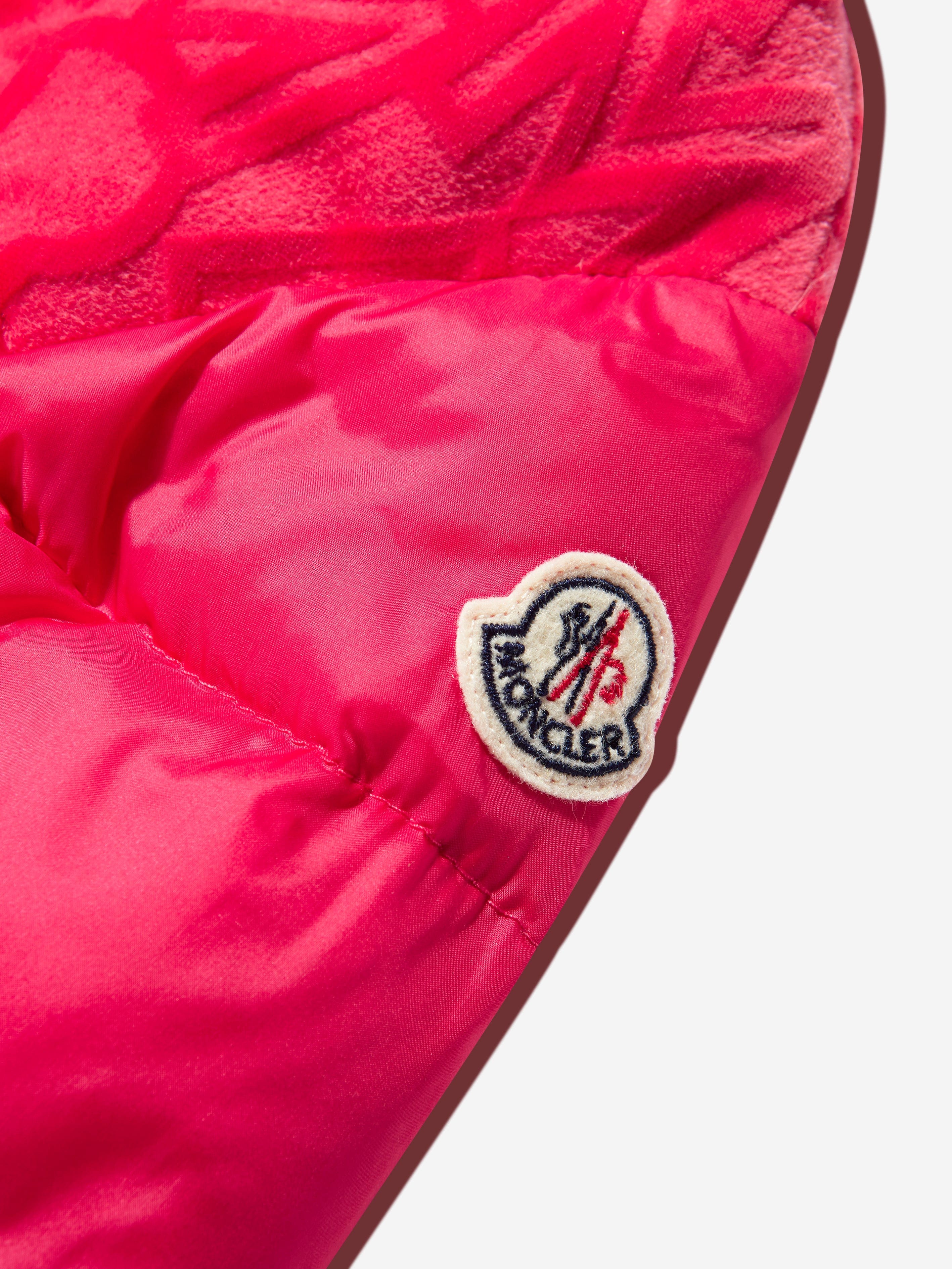 Moncler Enfant Girls Down Padded Ninan Jacket in Red