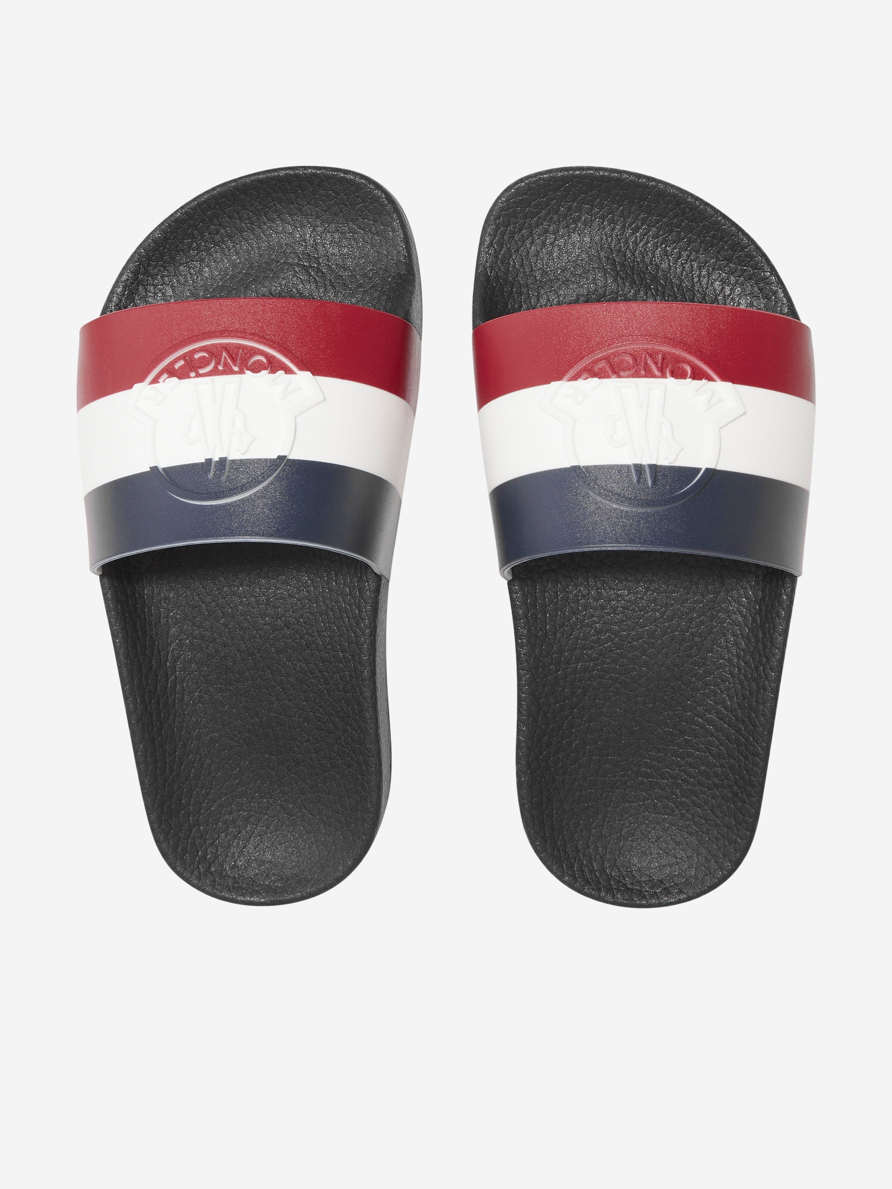 Moncler Enfant Kids Basile Sliders in Black