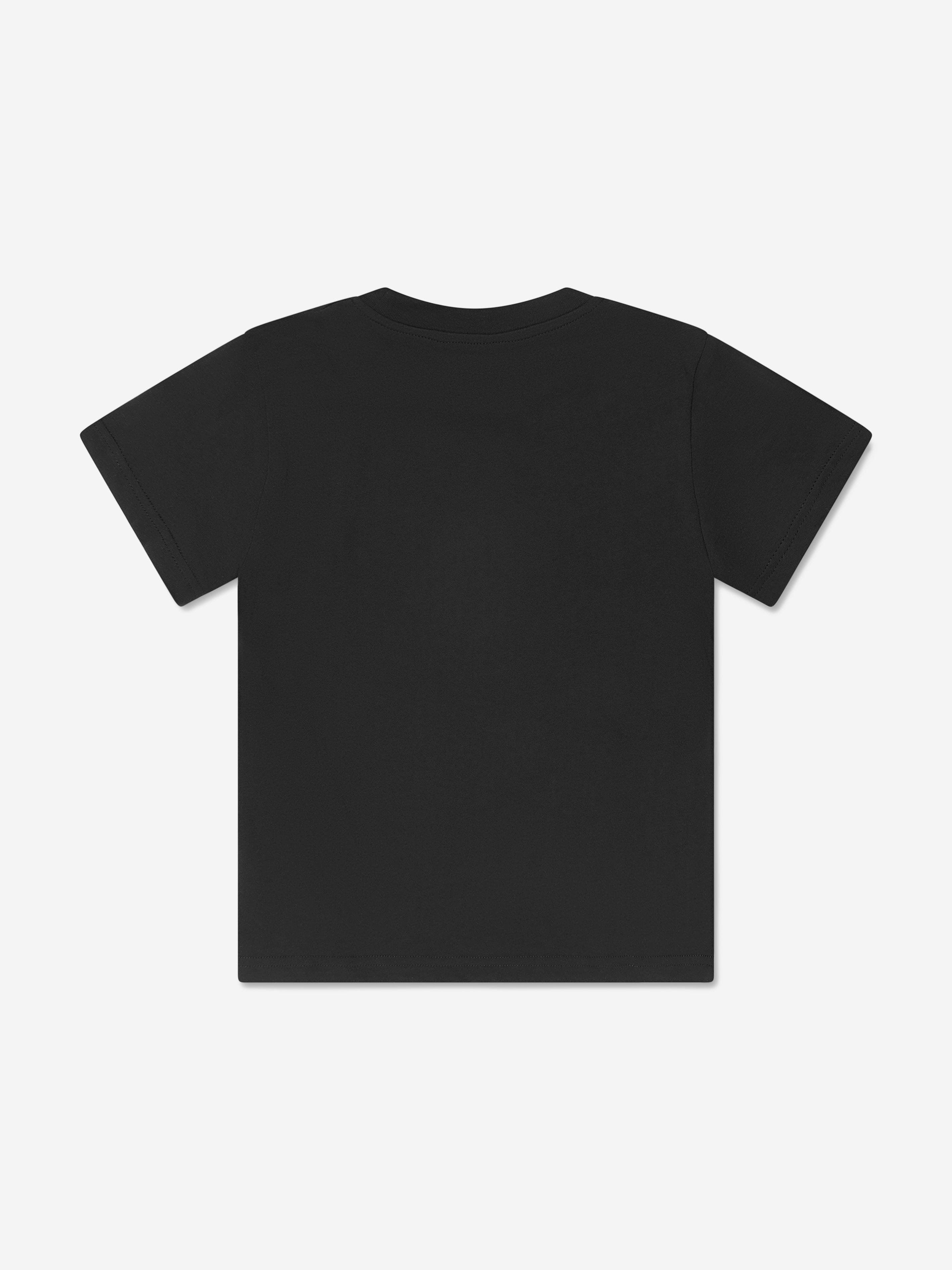 Moncler Enfant Kids Logo T-Shirt in Black