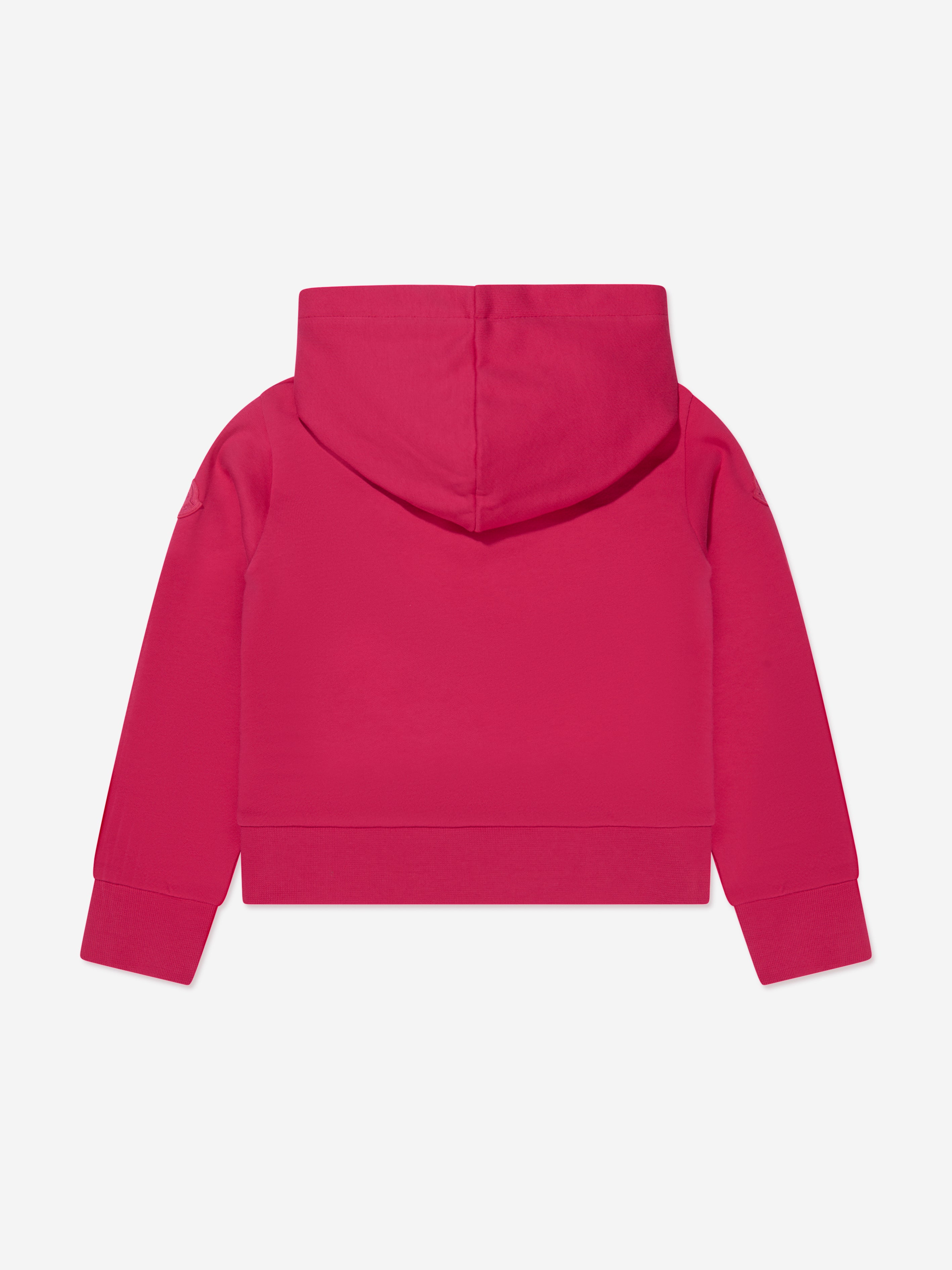 Moncler Enfant Girls Logo Hoodie in Pink