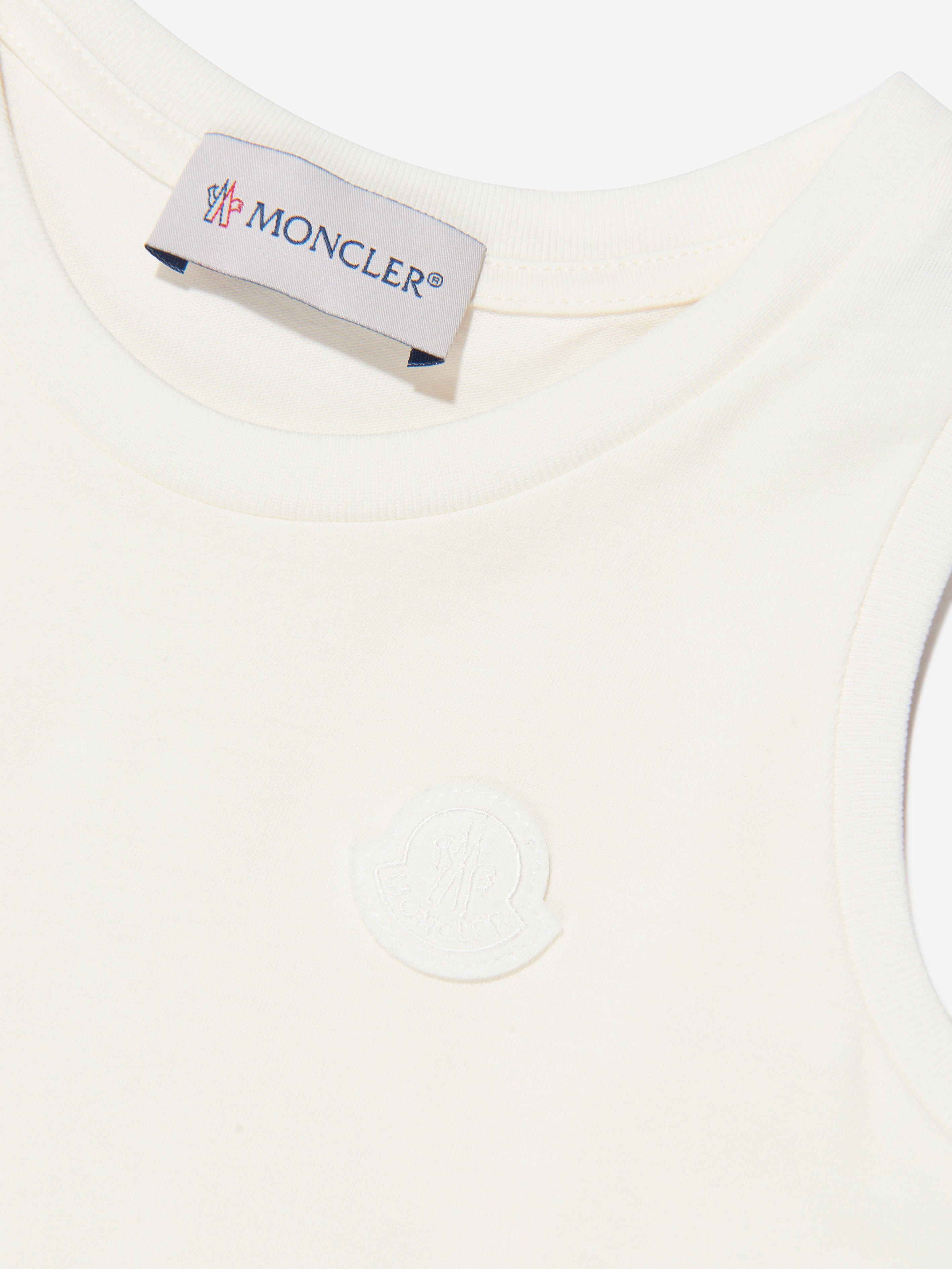 Moncler Enfant Girls Colourblock Dress in Navy