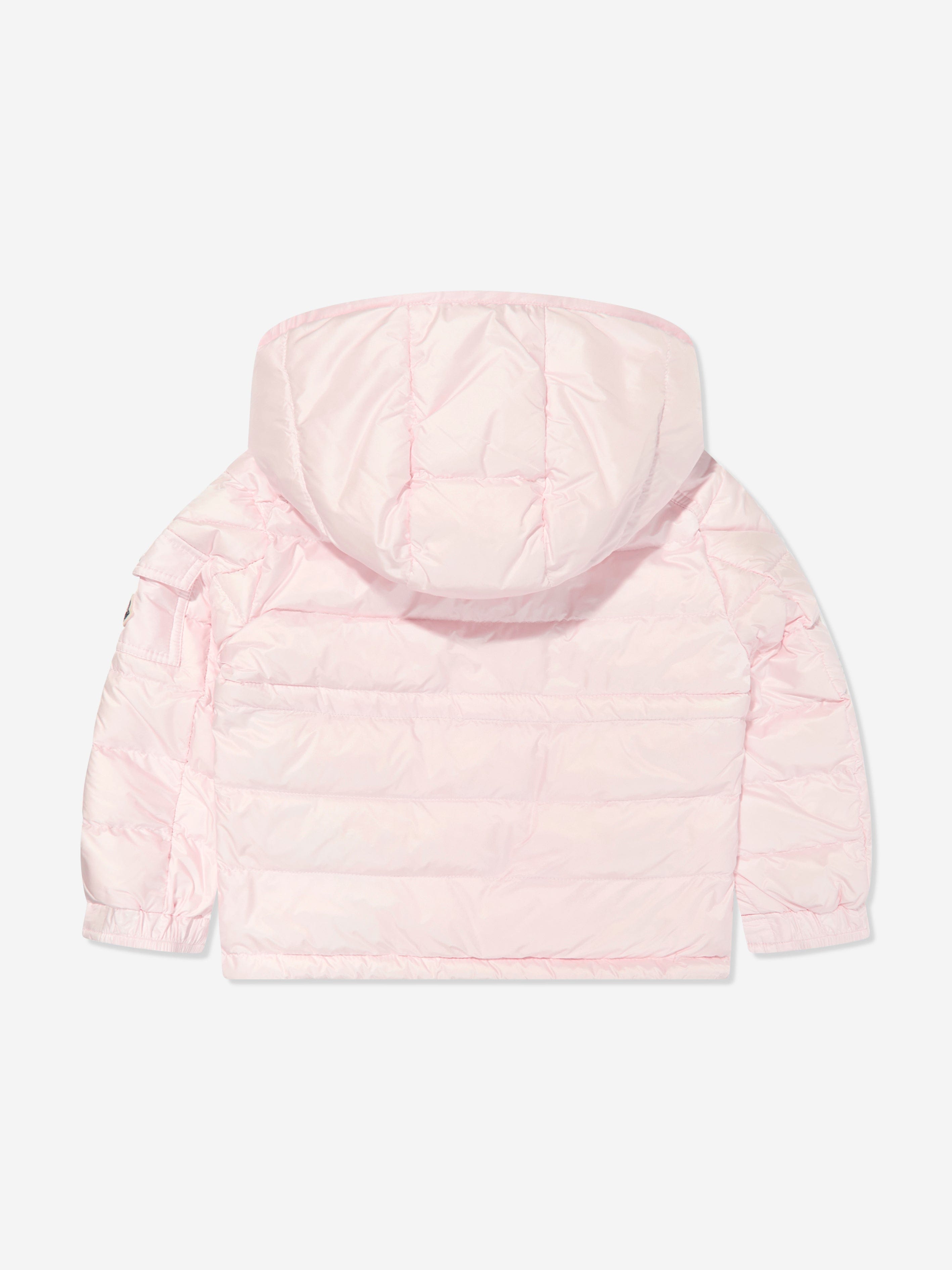 Moncler Enfant Girls Down Padded Dalles Jacket in Pink