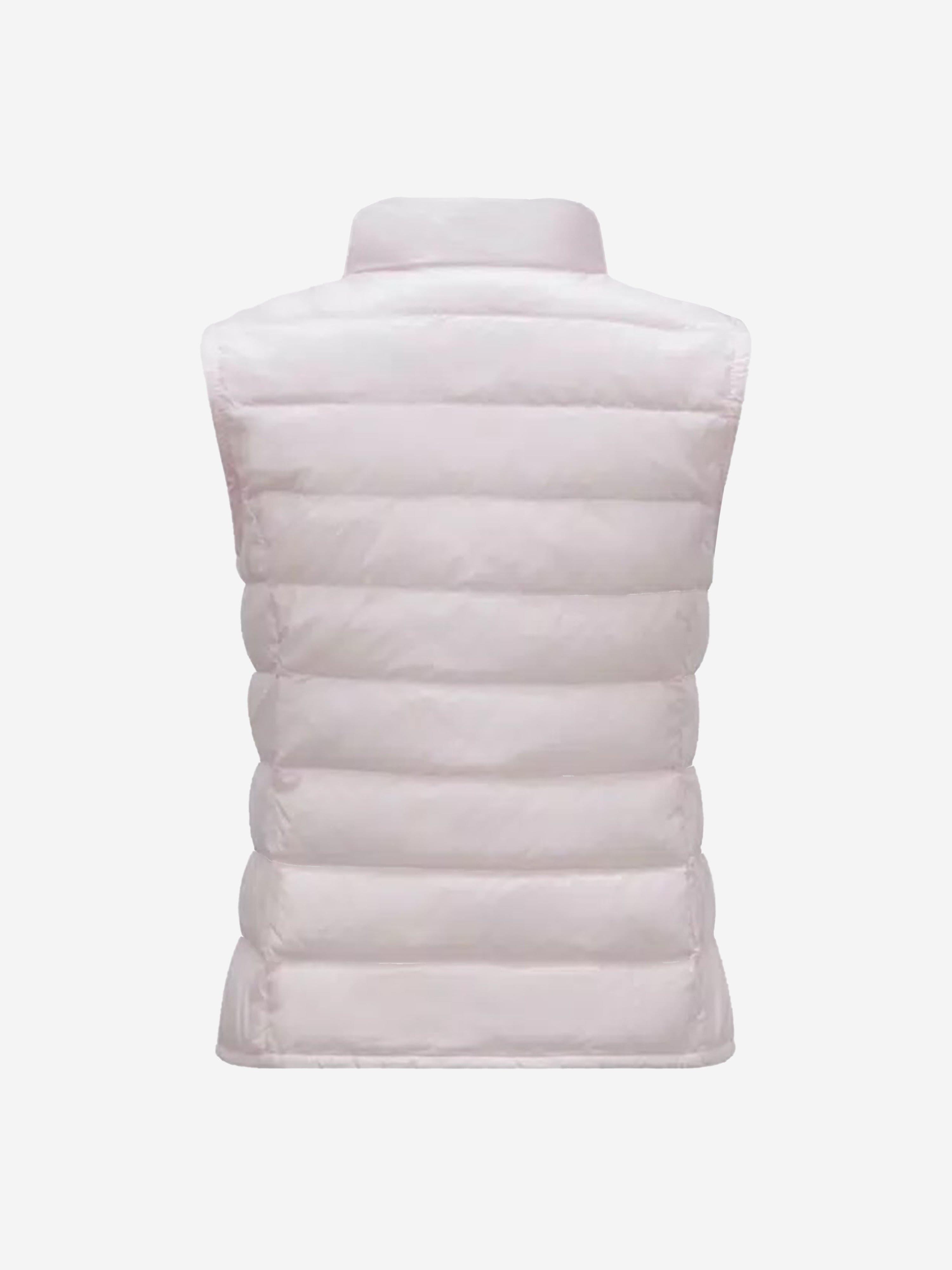 Moncler Enfant Girls Down Padded Liane Gilet in Pink