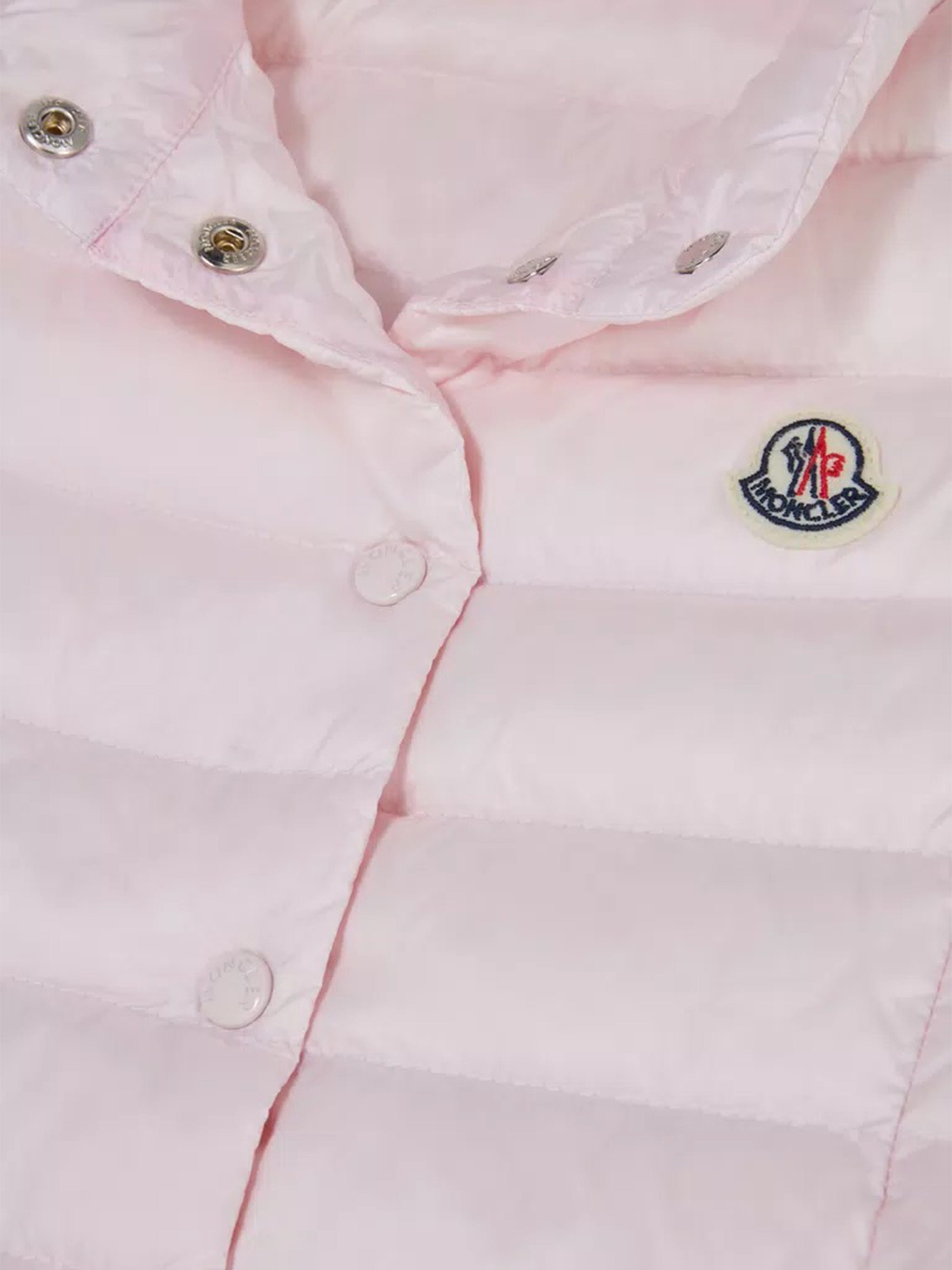 Moncler Enfant Girls Down Padded Liane Gilet in Pink