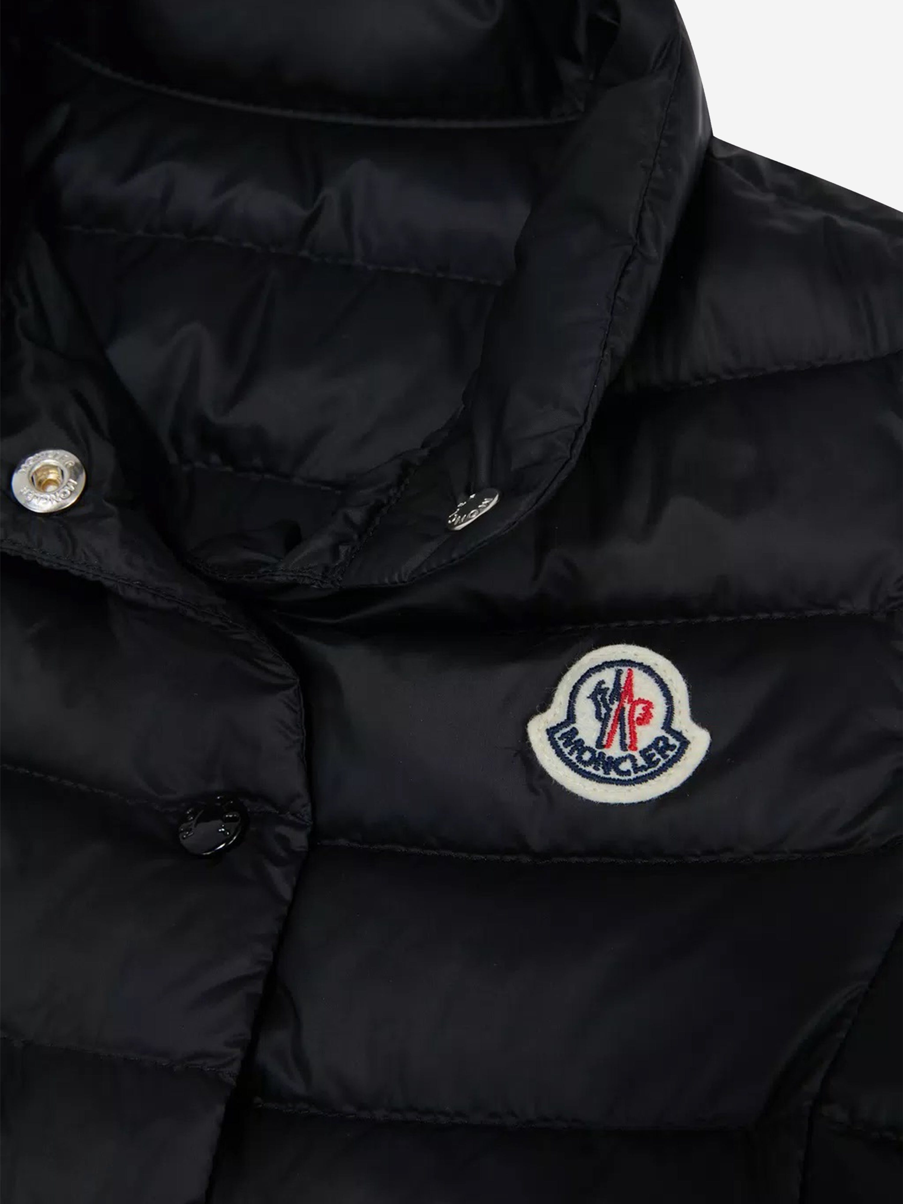 Moncler Enfant Girls Down Padded Liane Gilet in Black