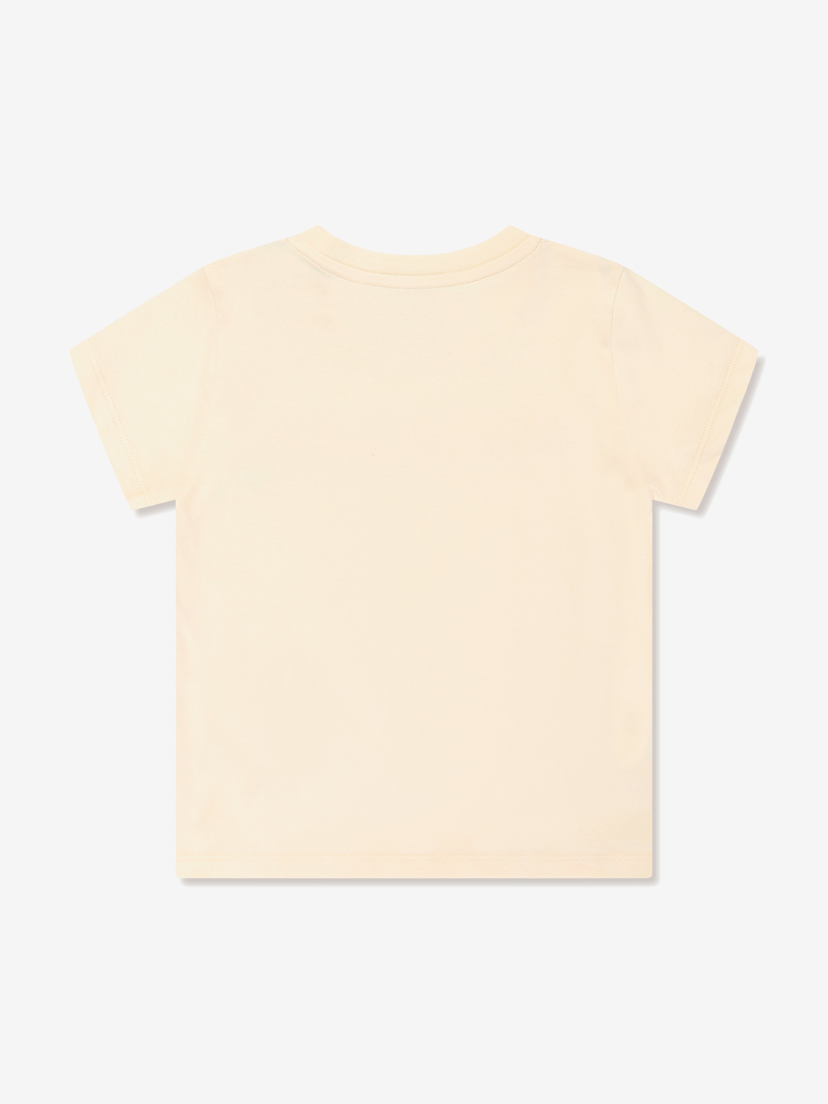 Moncler Enfant Girls Logo T-Shirt in Yellow