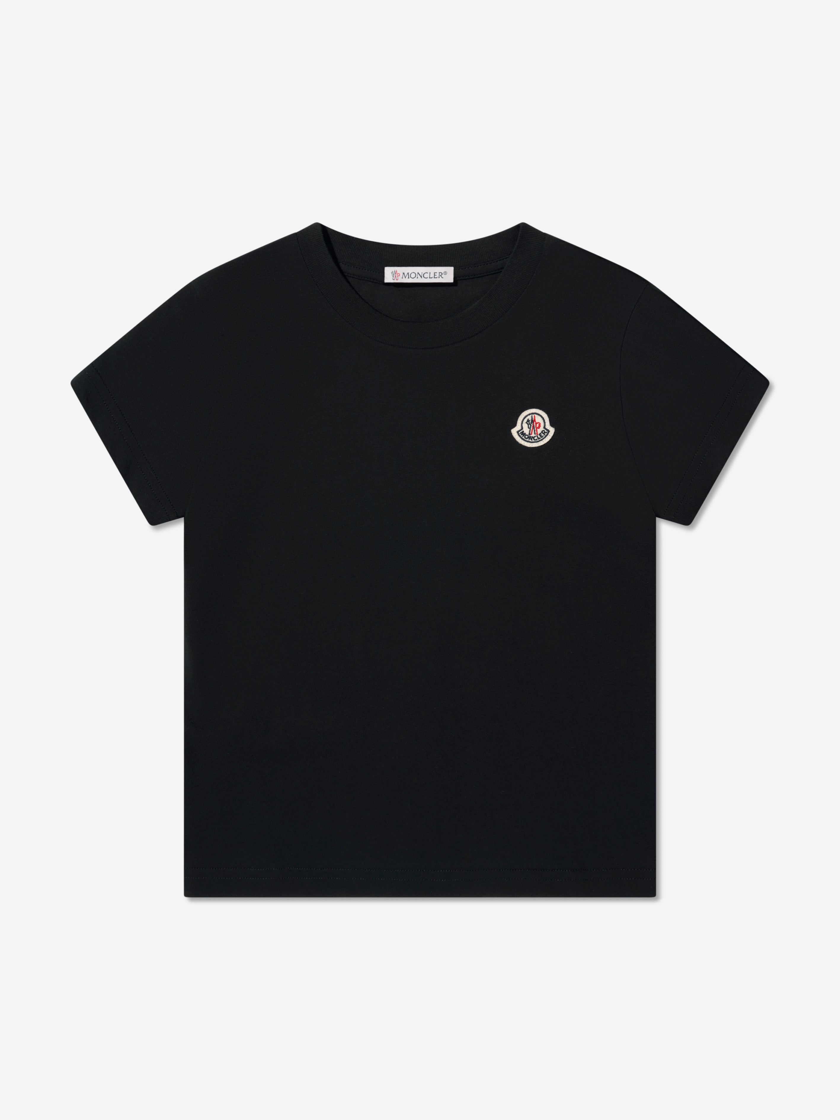 Moncler Enfant Boys Logo T-Shirt in Black