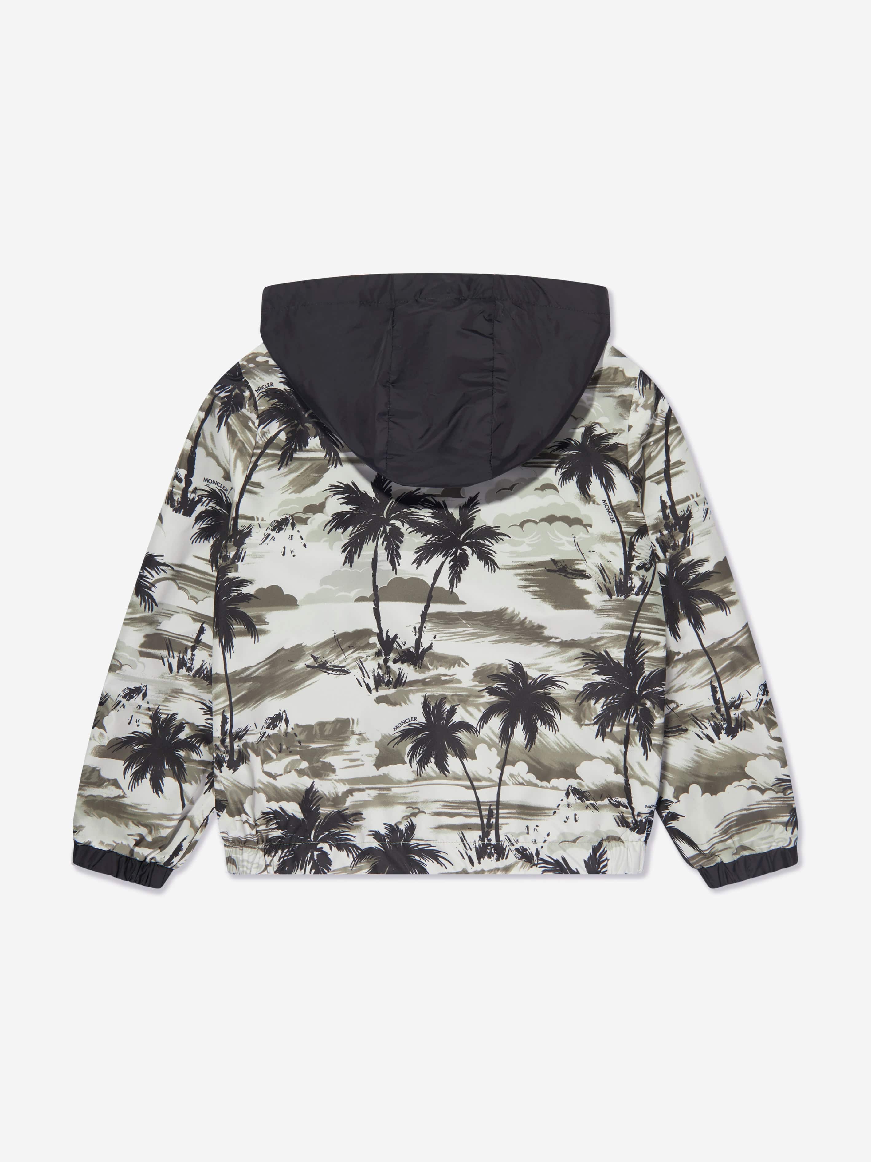 Moncler Enfant Boys Palm Tree Keenan Jacket in Green