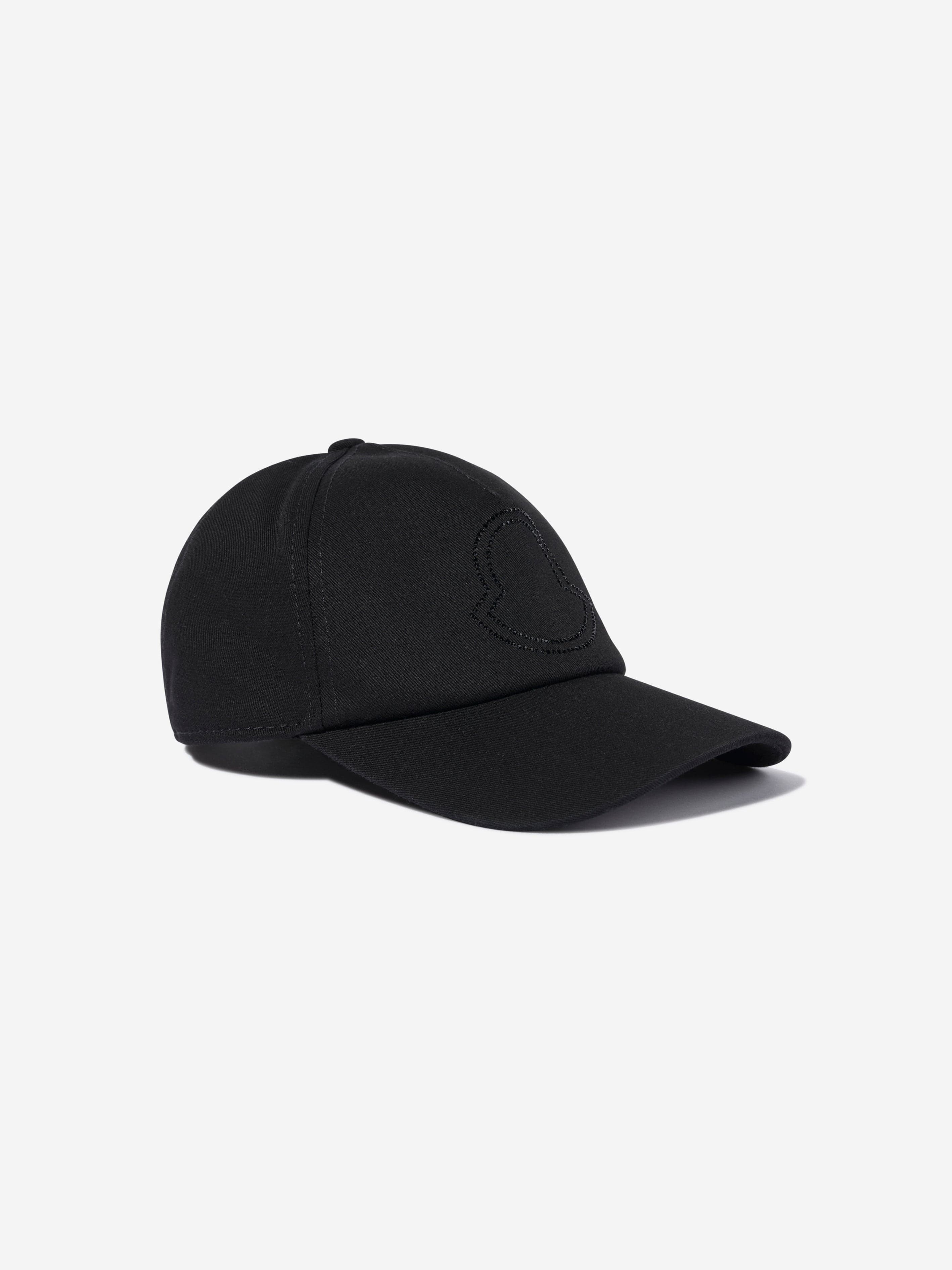 Moncler Enfant Girls Baseball Cap in Black