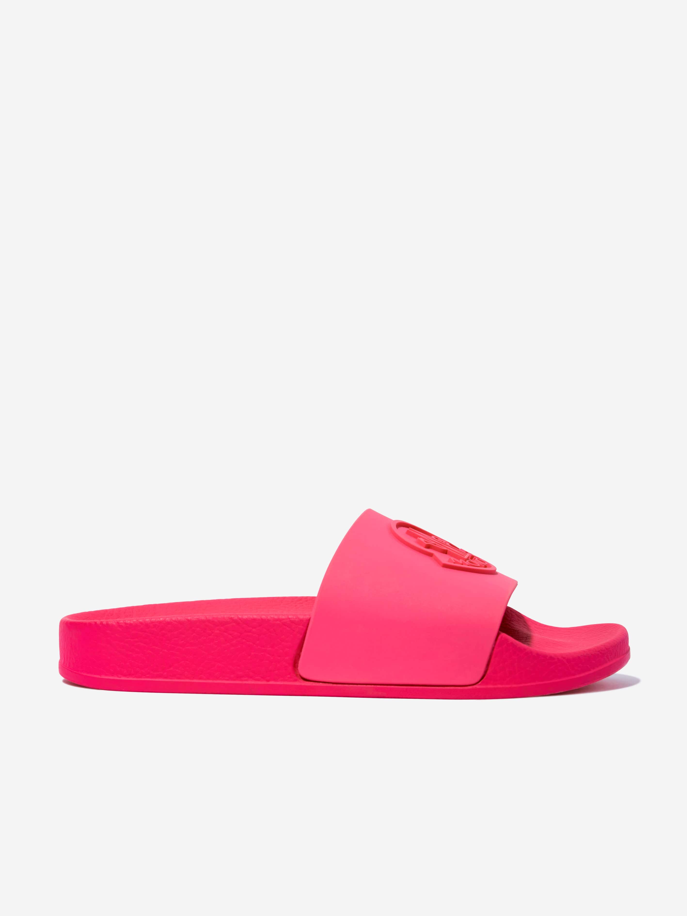 Moncler Enfant Girls Petit Basile Sliders in Pink