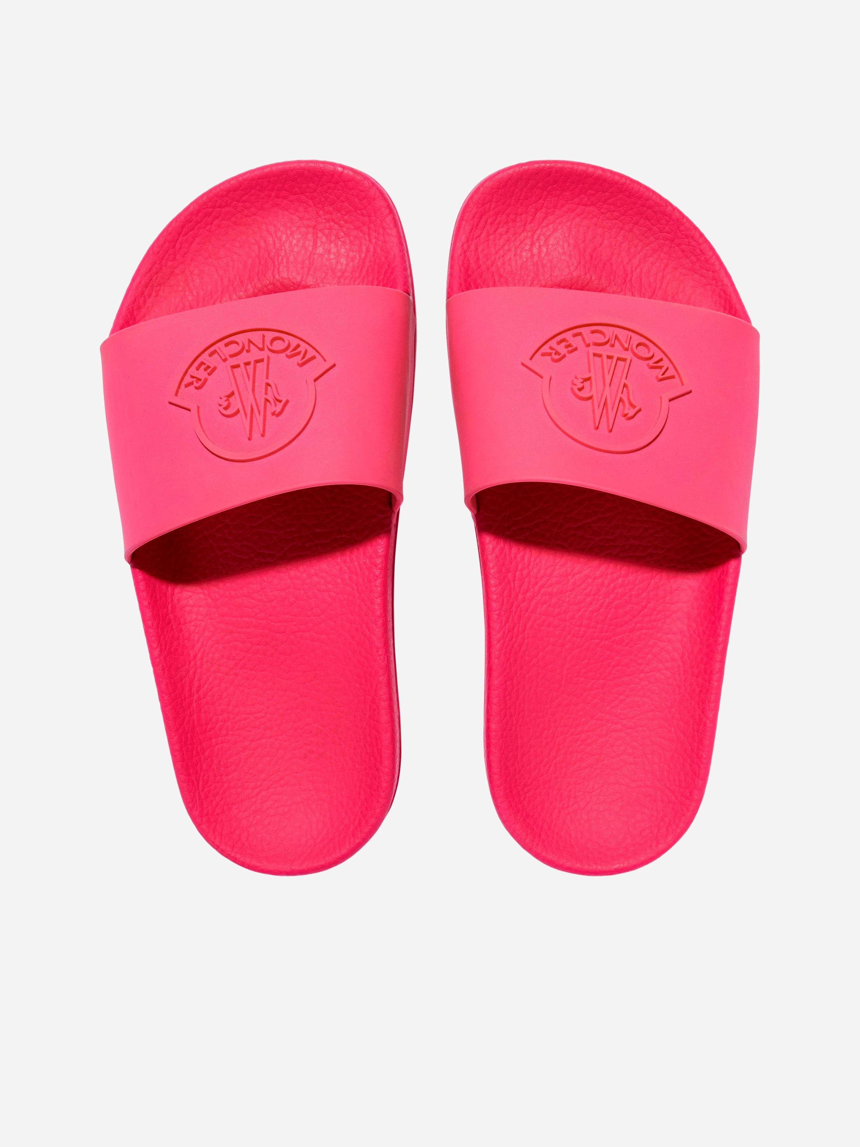 Moncler Enfant Girls Petit Basile Sliders in Pink