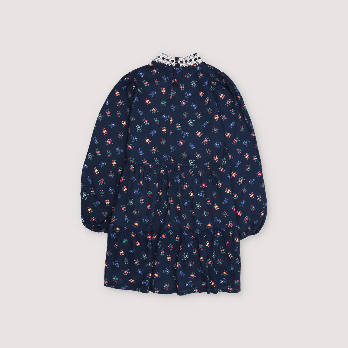 Girls Navy Floral Dress