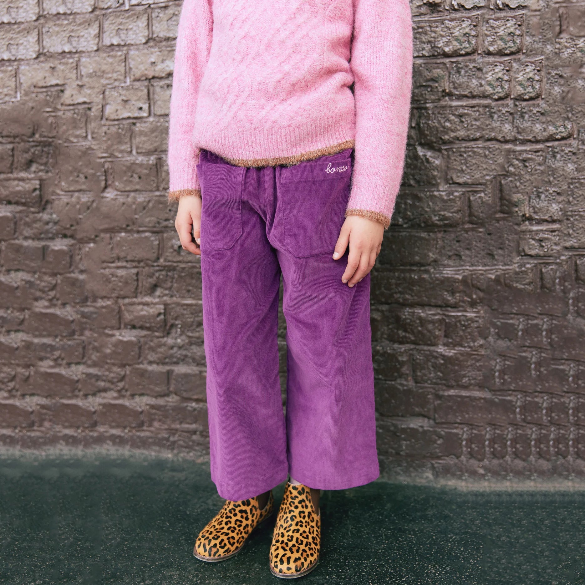 Girls Pink Knit Sweater