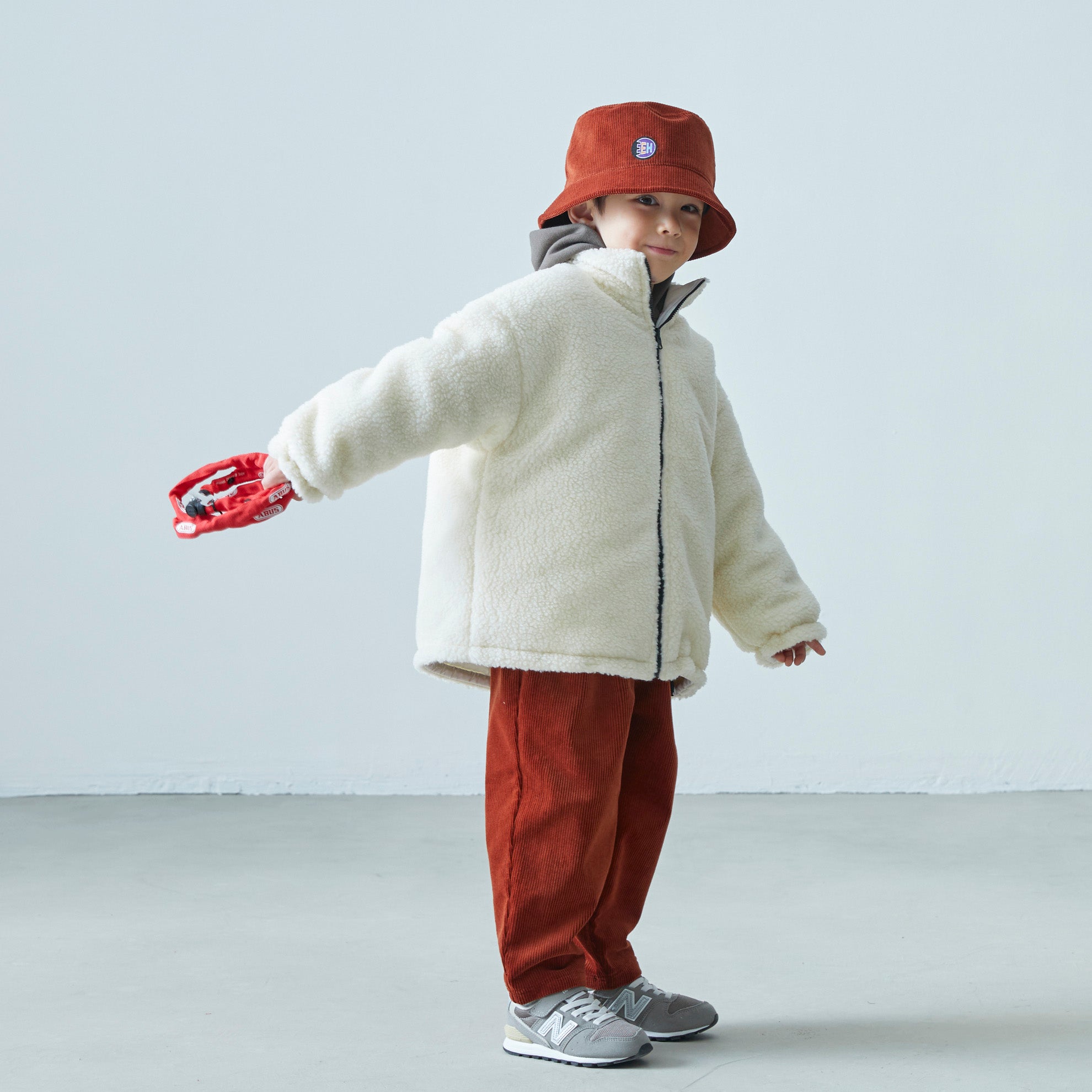 Boys & Girls White Reversible Jacket