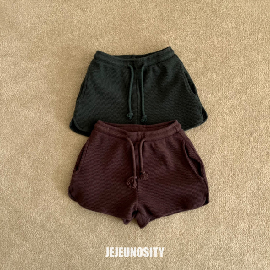 Girls Brown Cotton Shorts