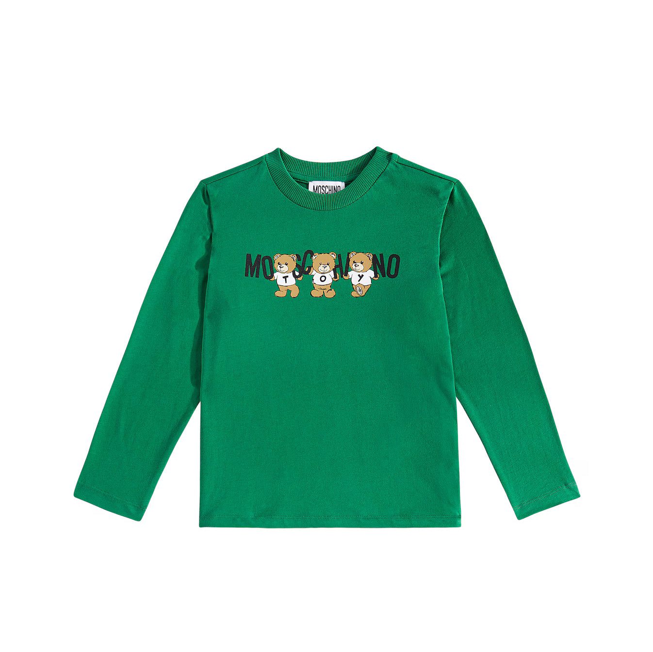 Boys & Girls Green Cotton T-Shirt