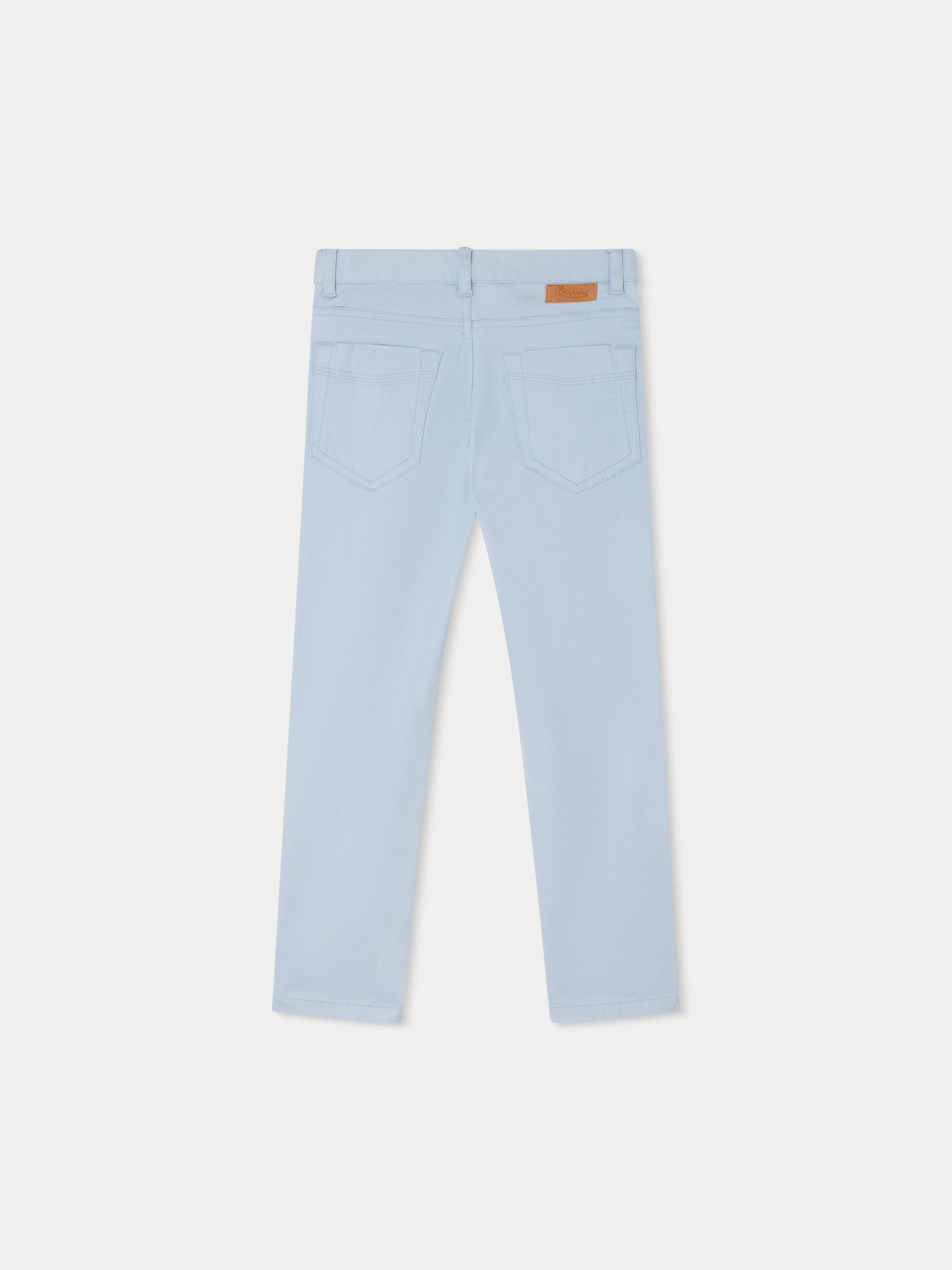 Boys Light Blue Cotton Trousers