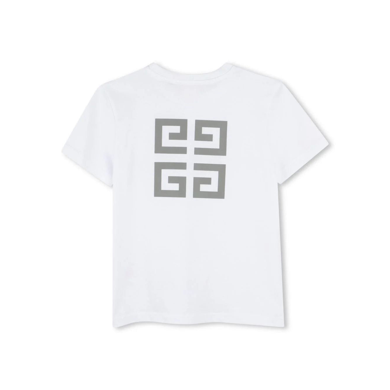 Boys & Girls White Logo Cotton T-Shirt