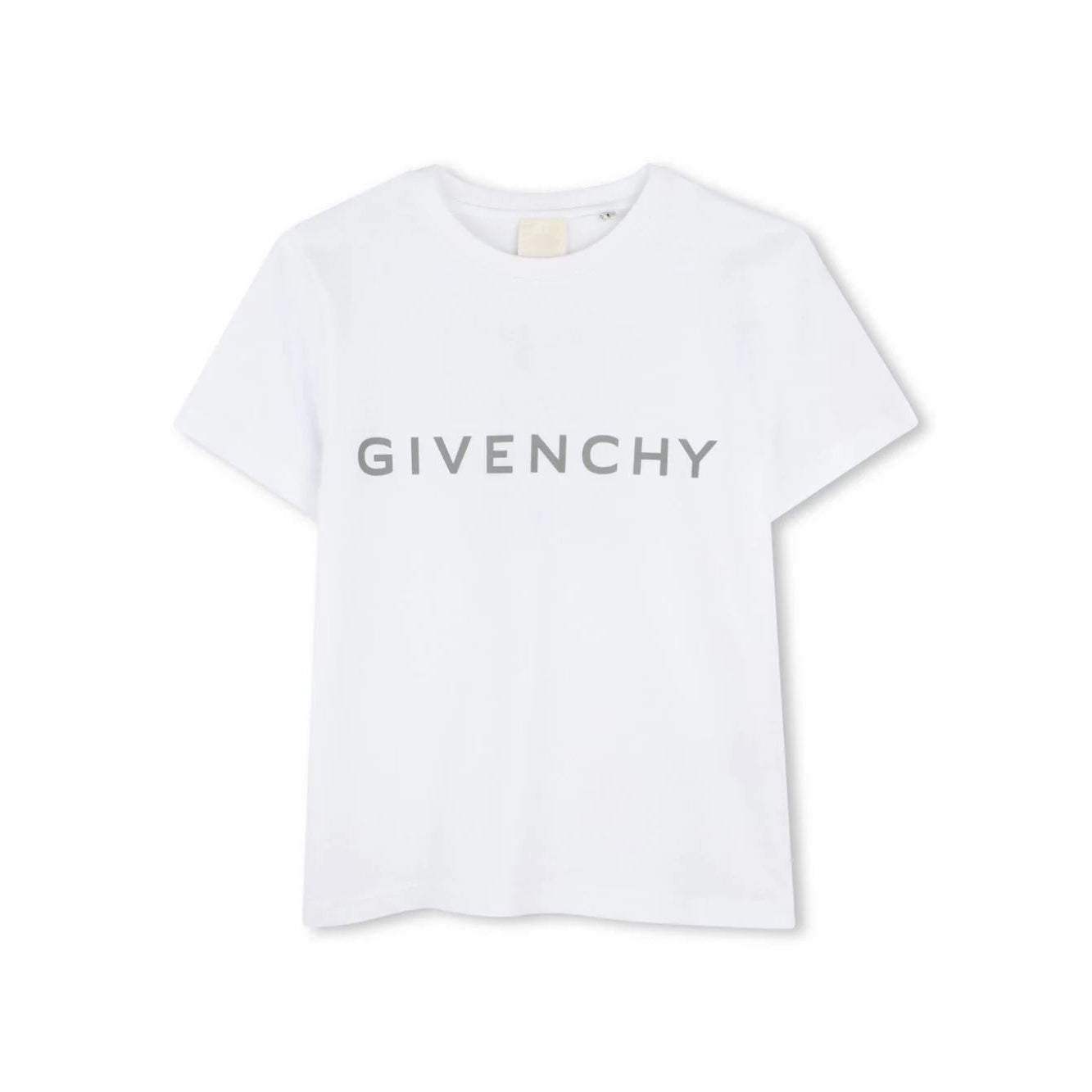 Boys & Girls White Logo Cotton T-Shirt