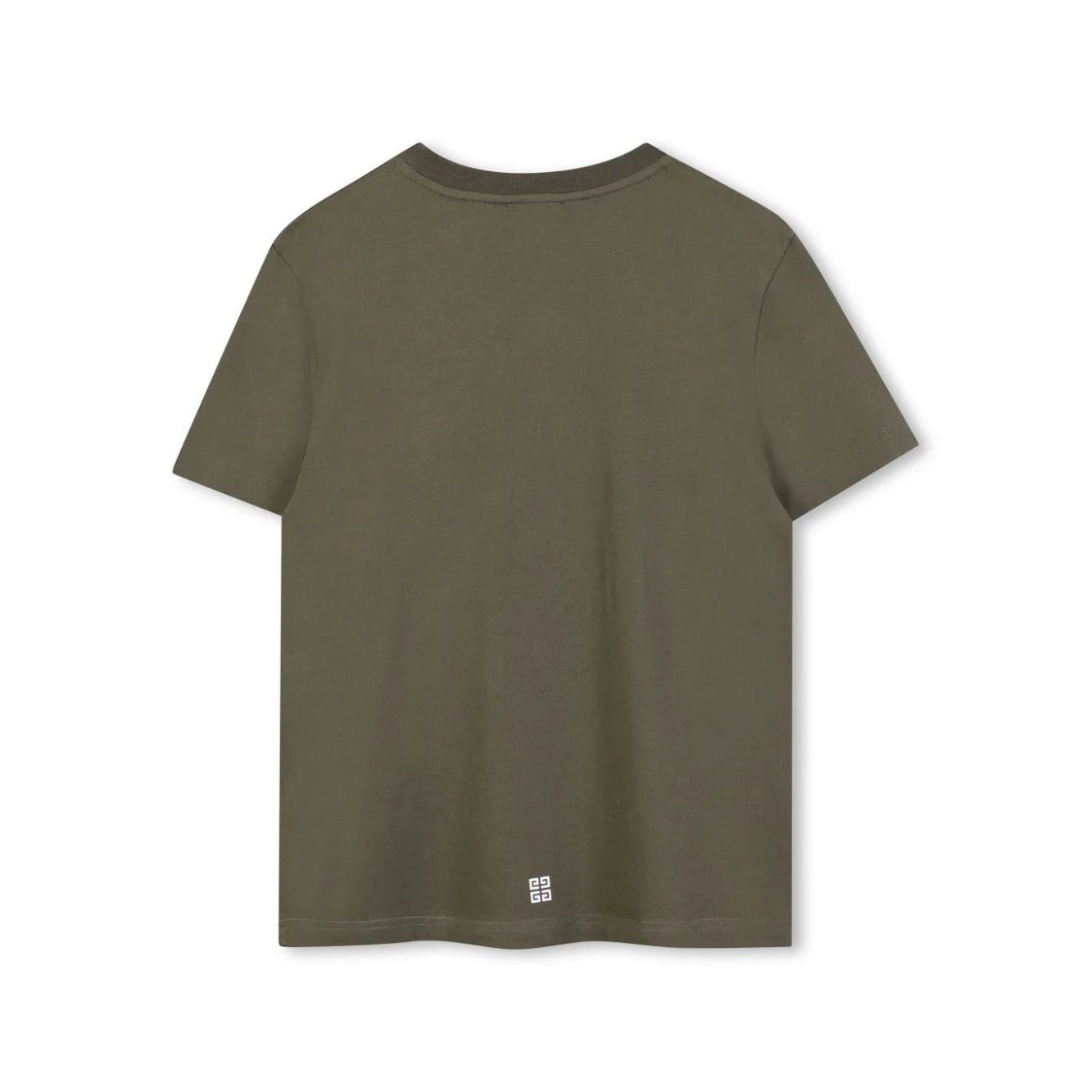 Boys Olive Cotton T-Shirt