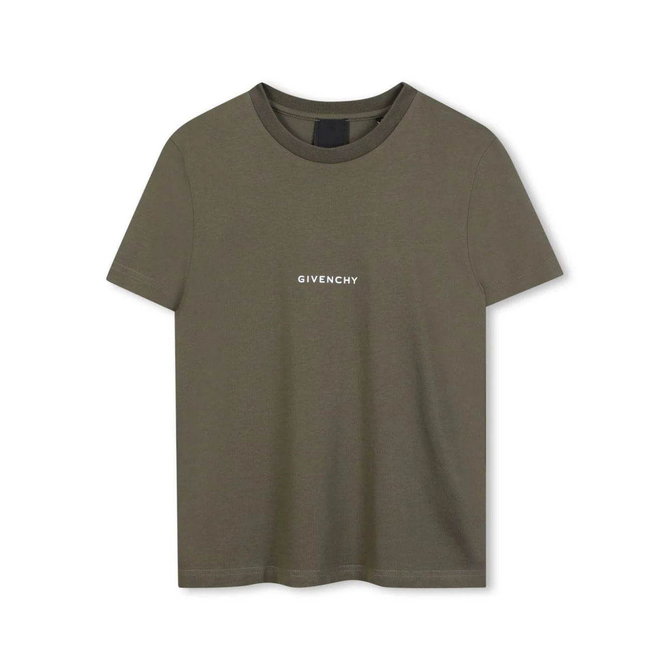 Boys Olive Cotton T-Shirt