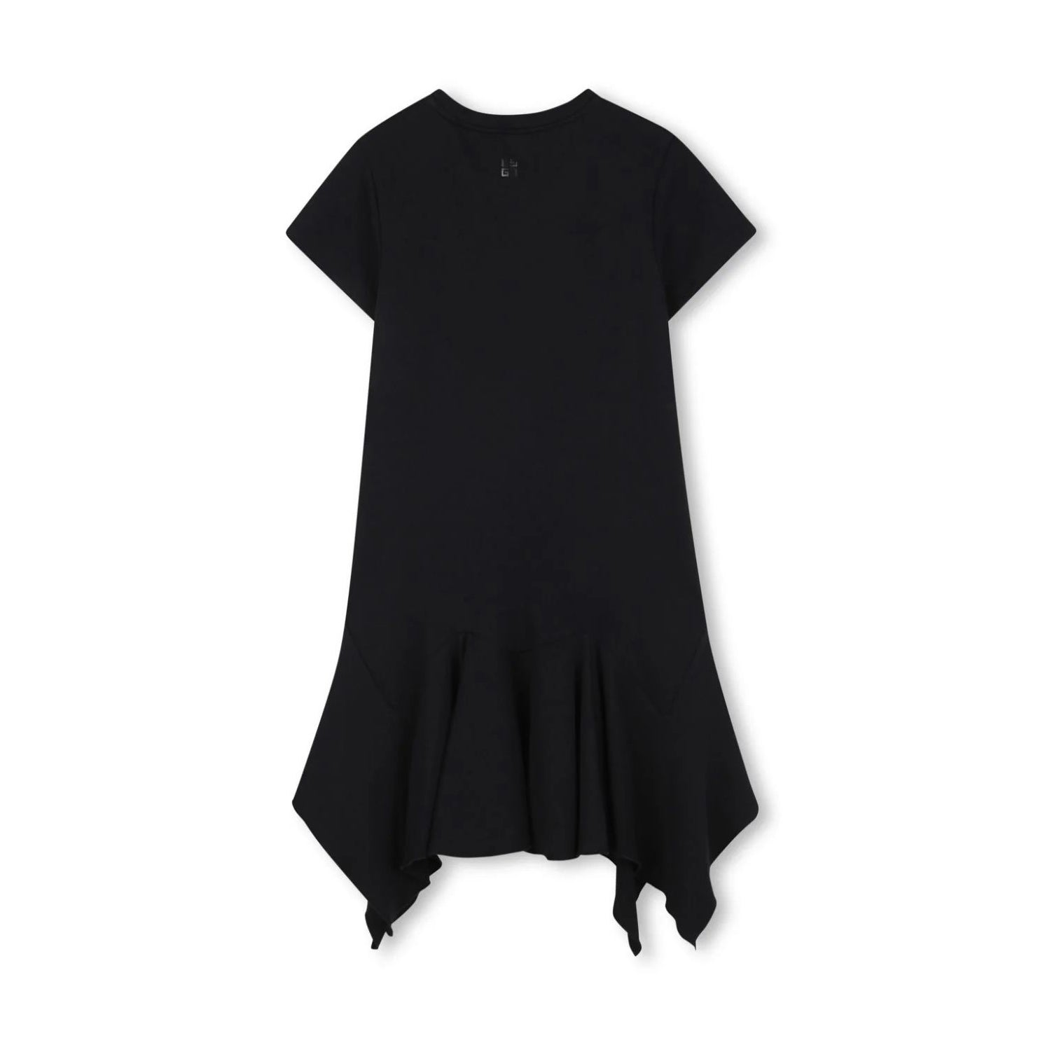 Girls Black Logo Cotton Dress