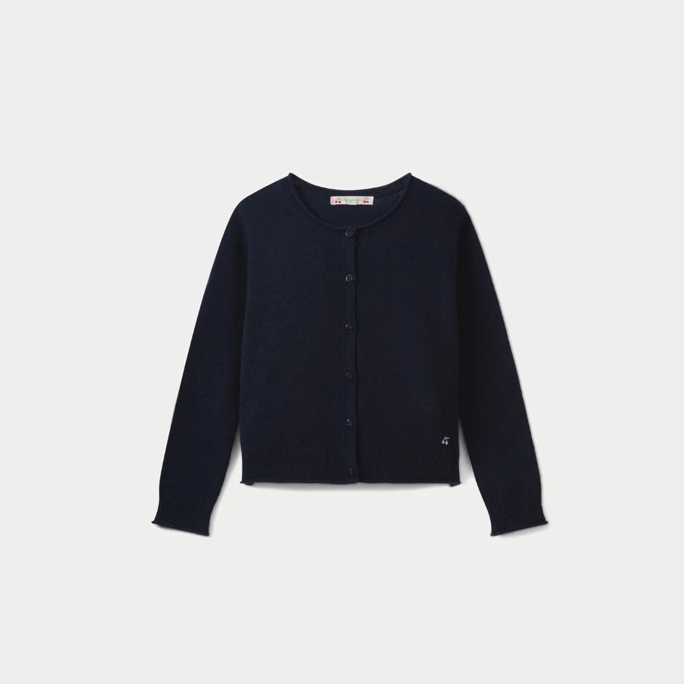 Girls Navy Cashmere Cardigan