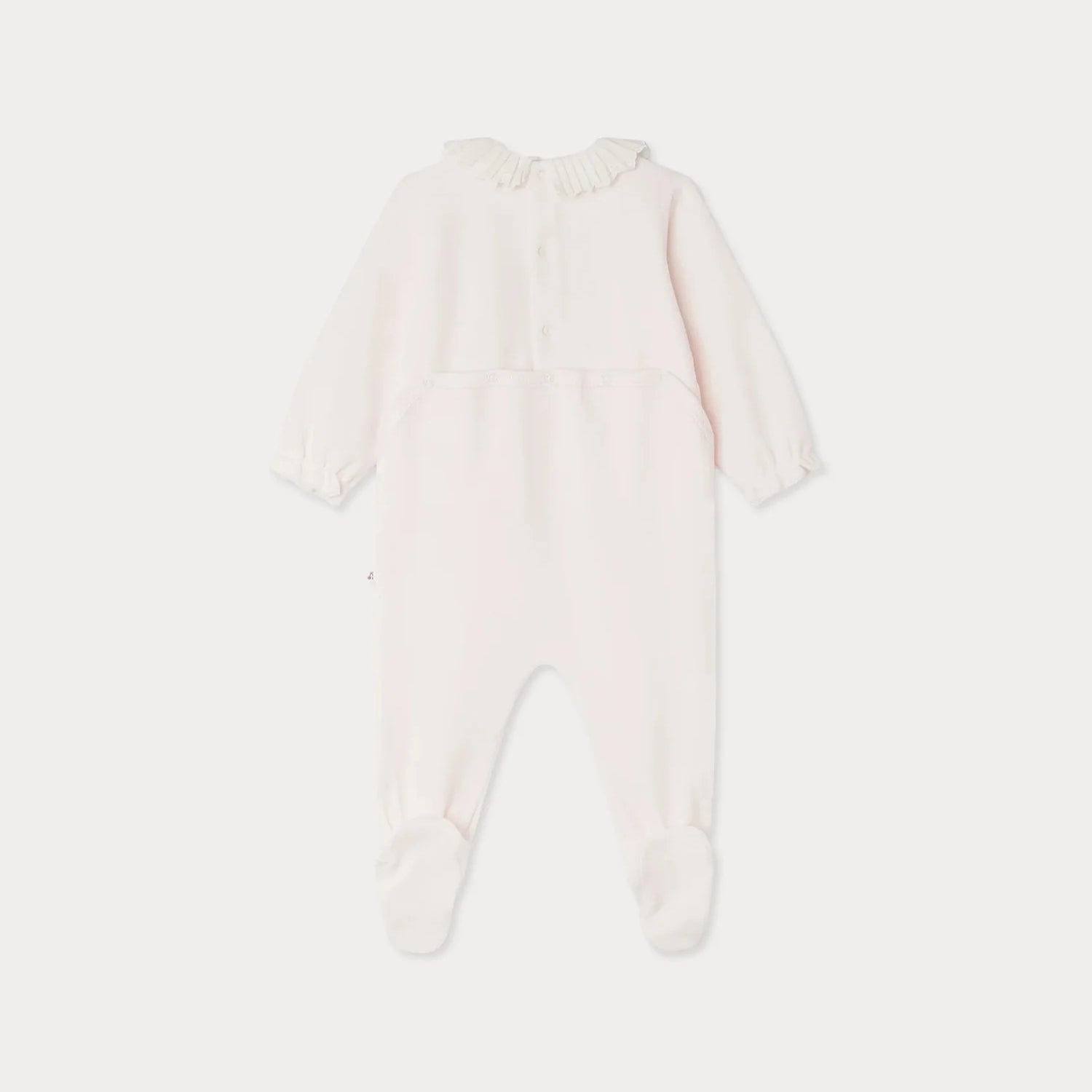 Baby Girls Pink Cotton Babysuit