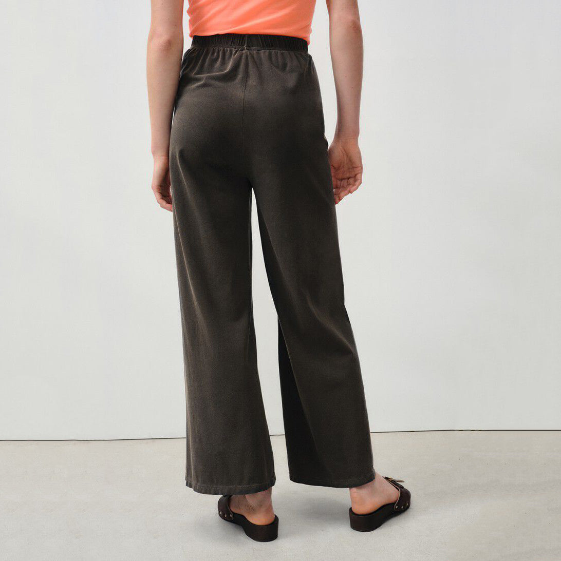 Women Brown Cotton Trousers