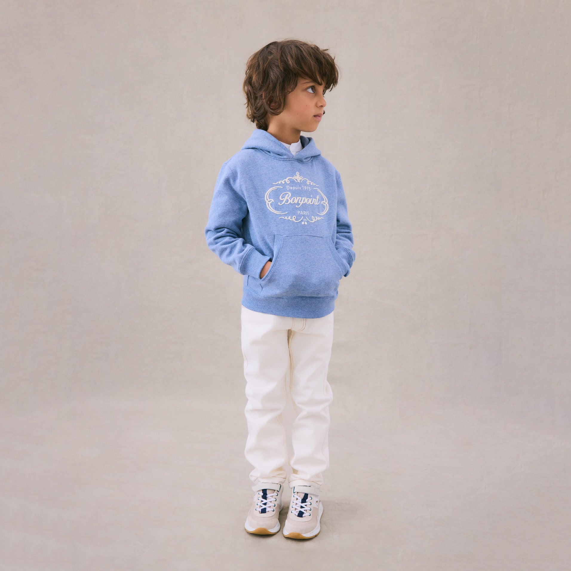 Boys Blue Hooded Sweatshirt