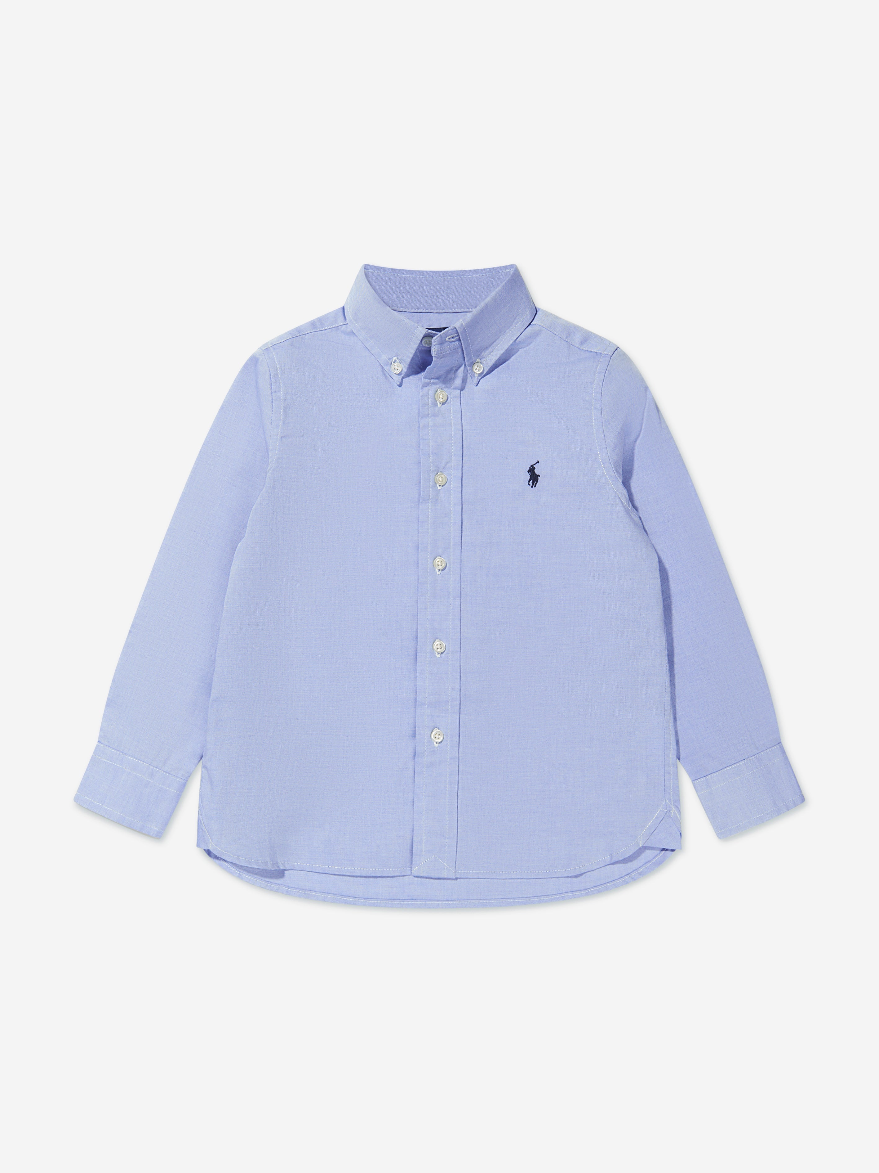 Ralph Lauren Boys Blue Cotton Oxford Shirt