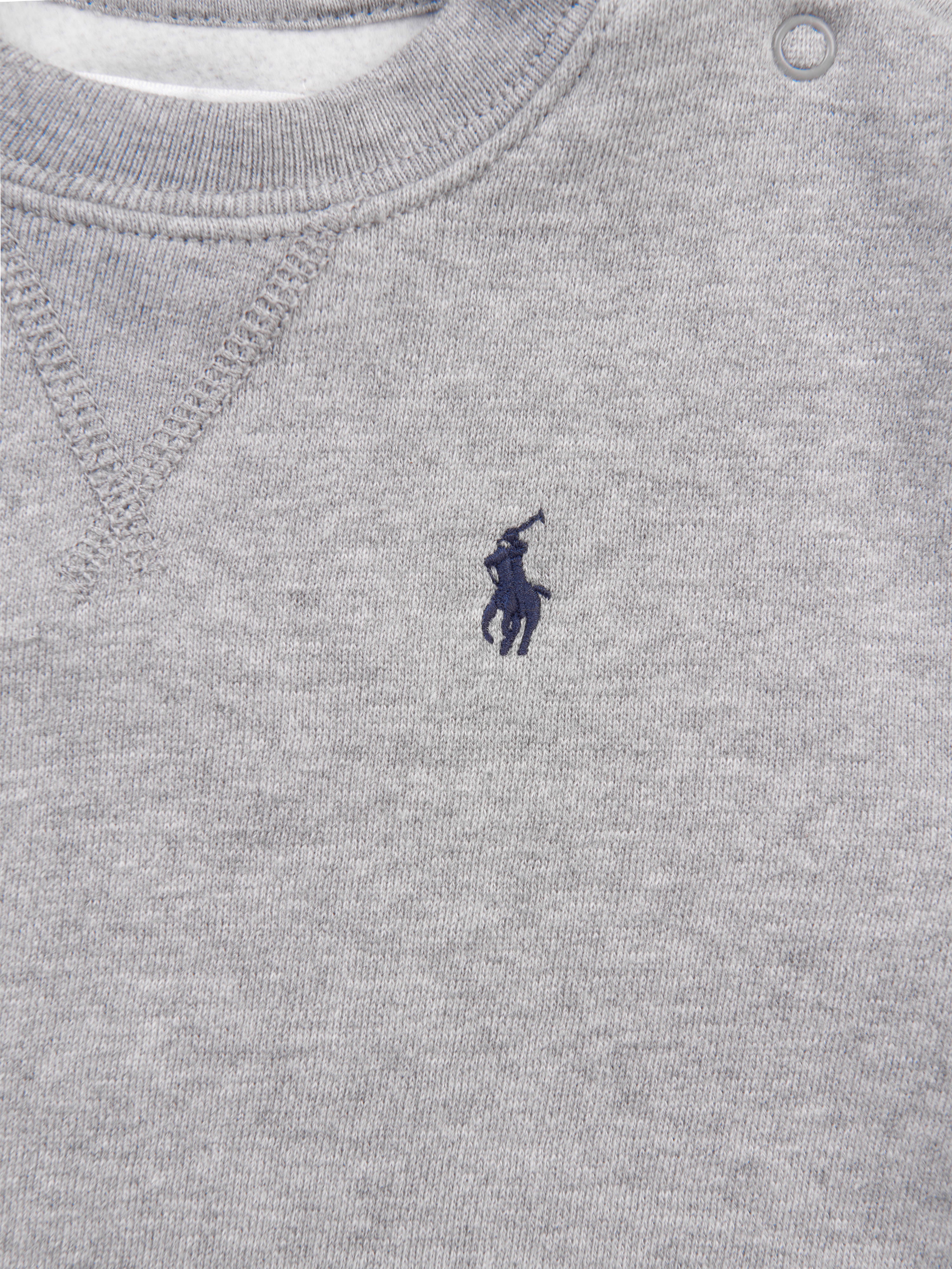 Baby Boys Logo Sweatshirt in Grey