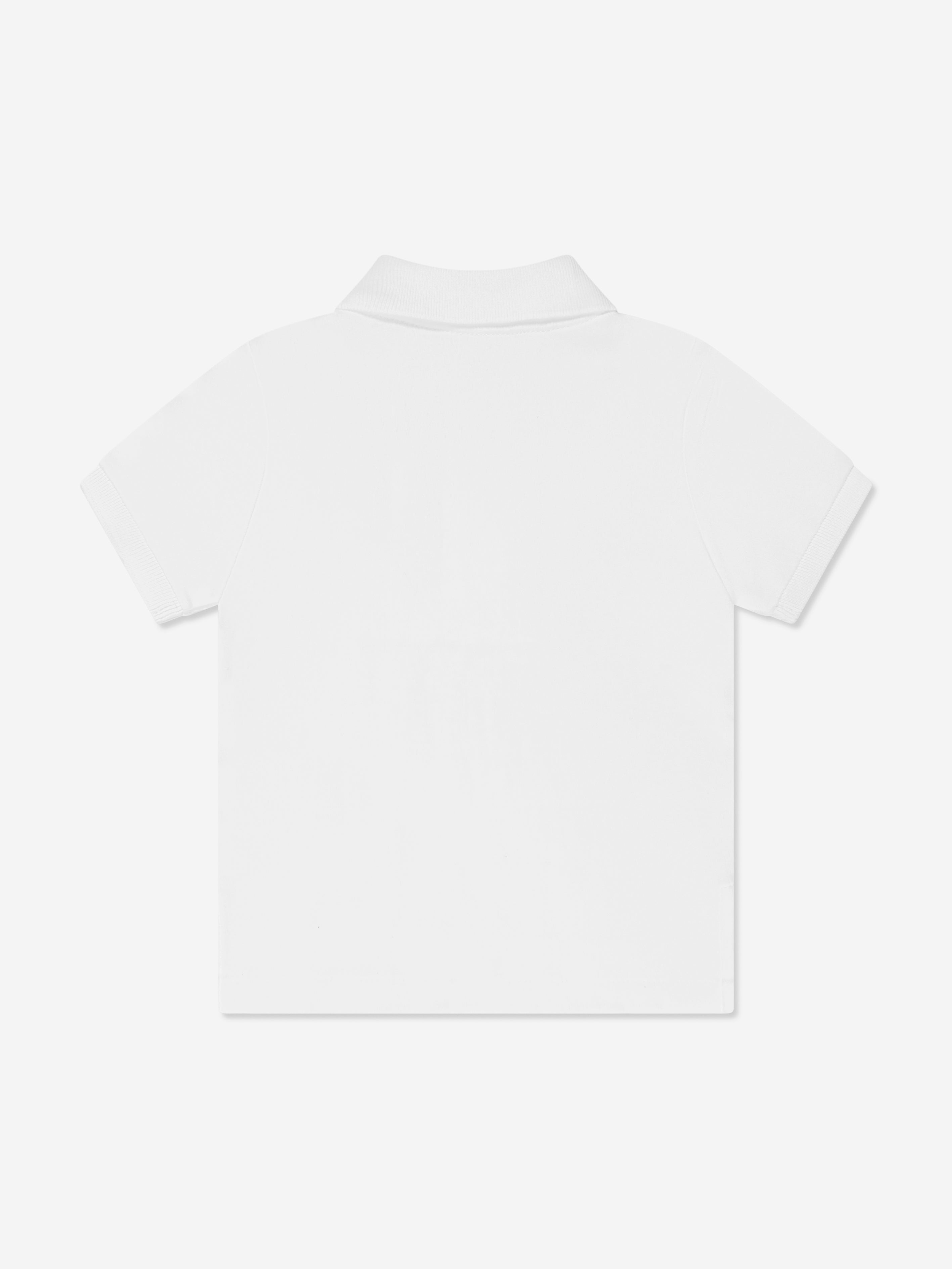 Baby Boys Logo Polo Shirt in White