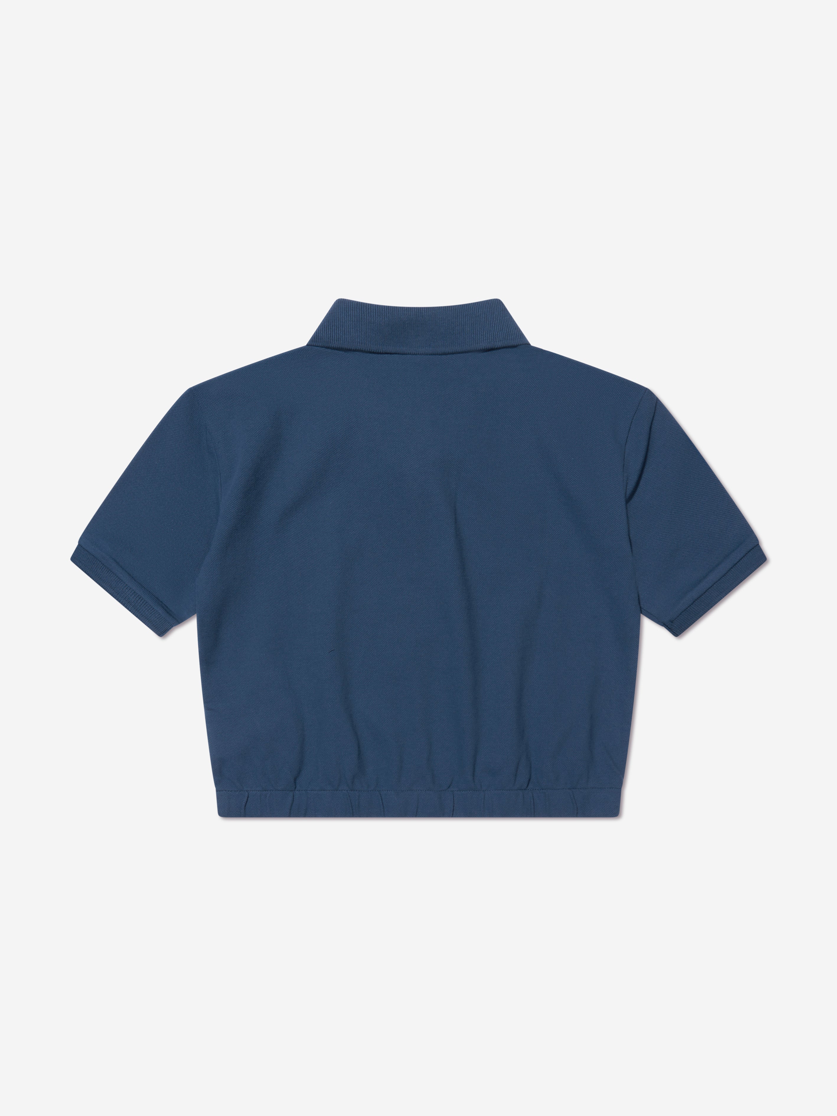 Girls Logo Polo Shirt in Navy