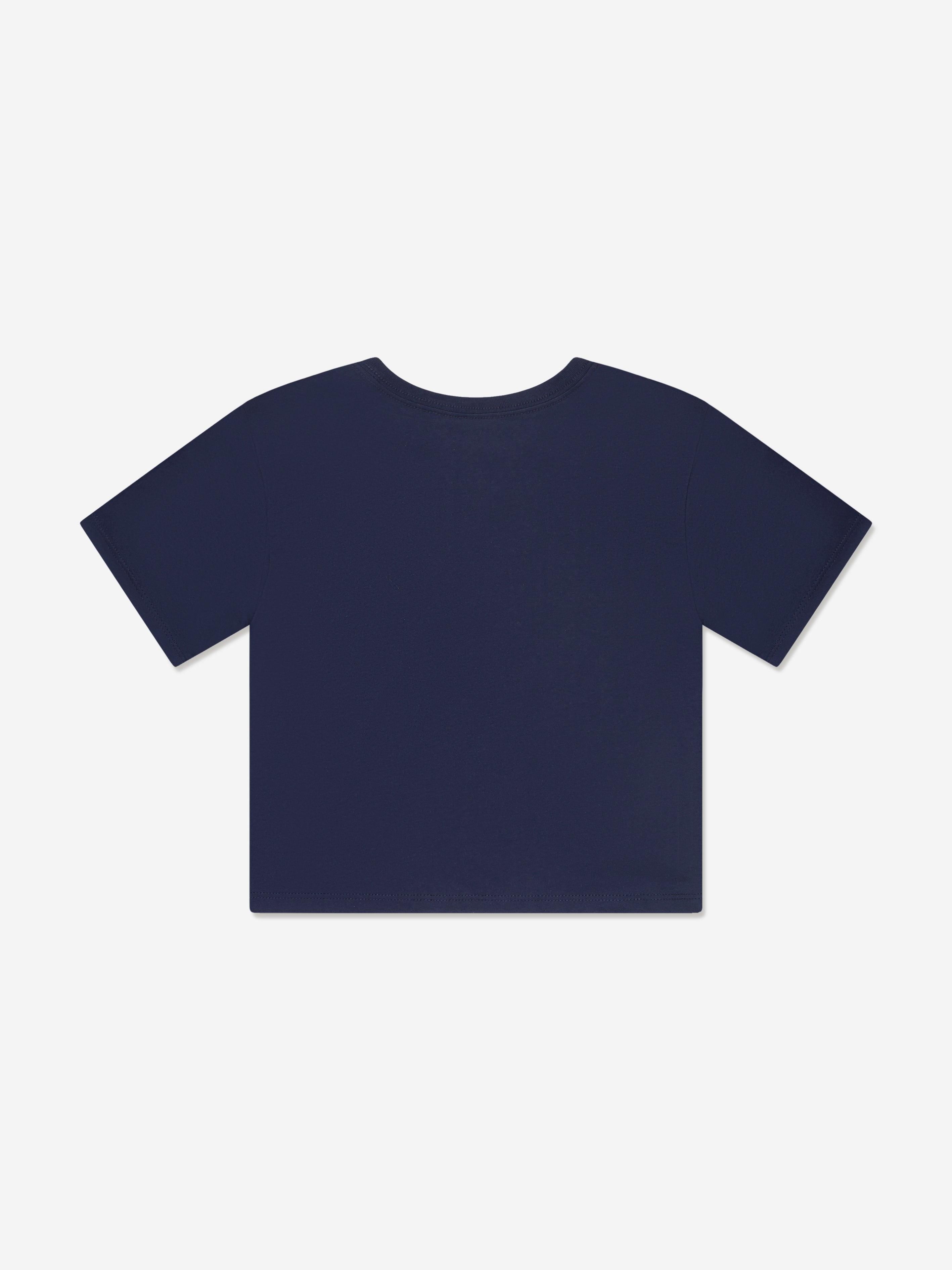 Girls Varsity Polo T-Shirt in Navy