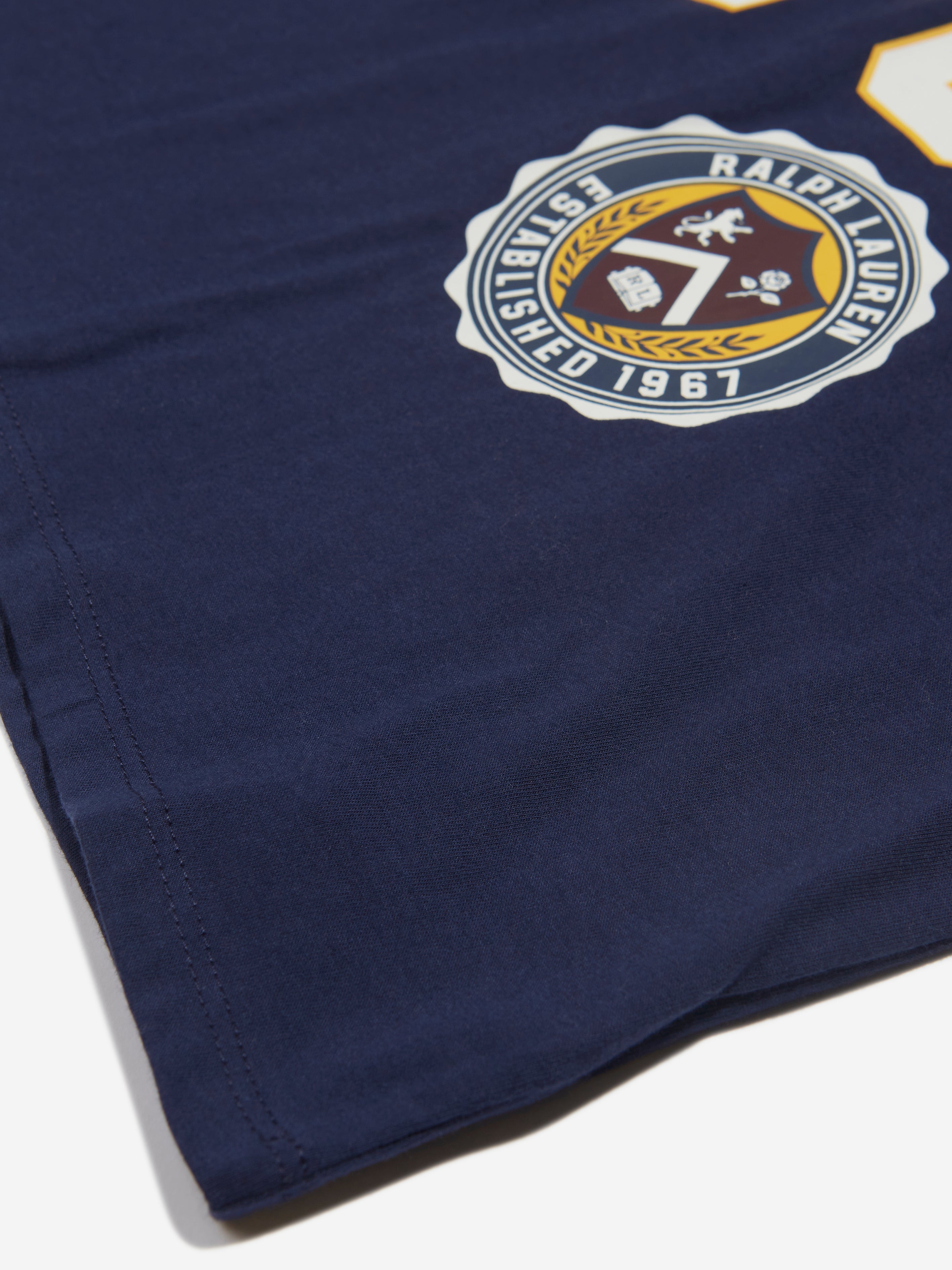 Girls Varsity Polo T-Shirt in Navy