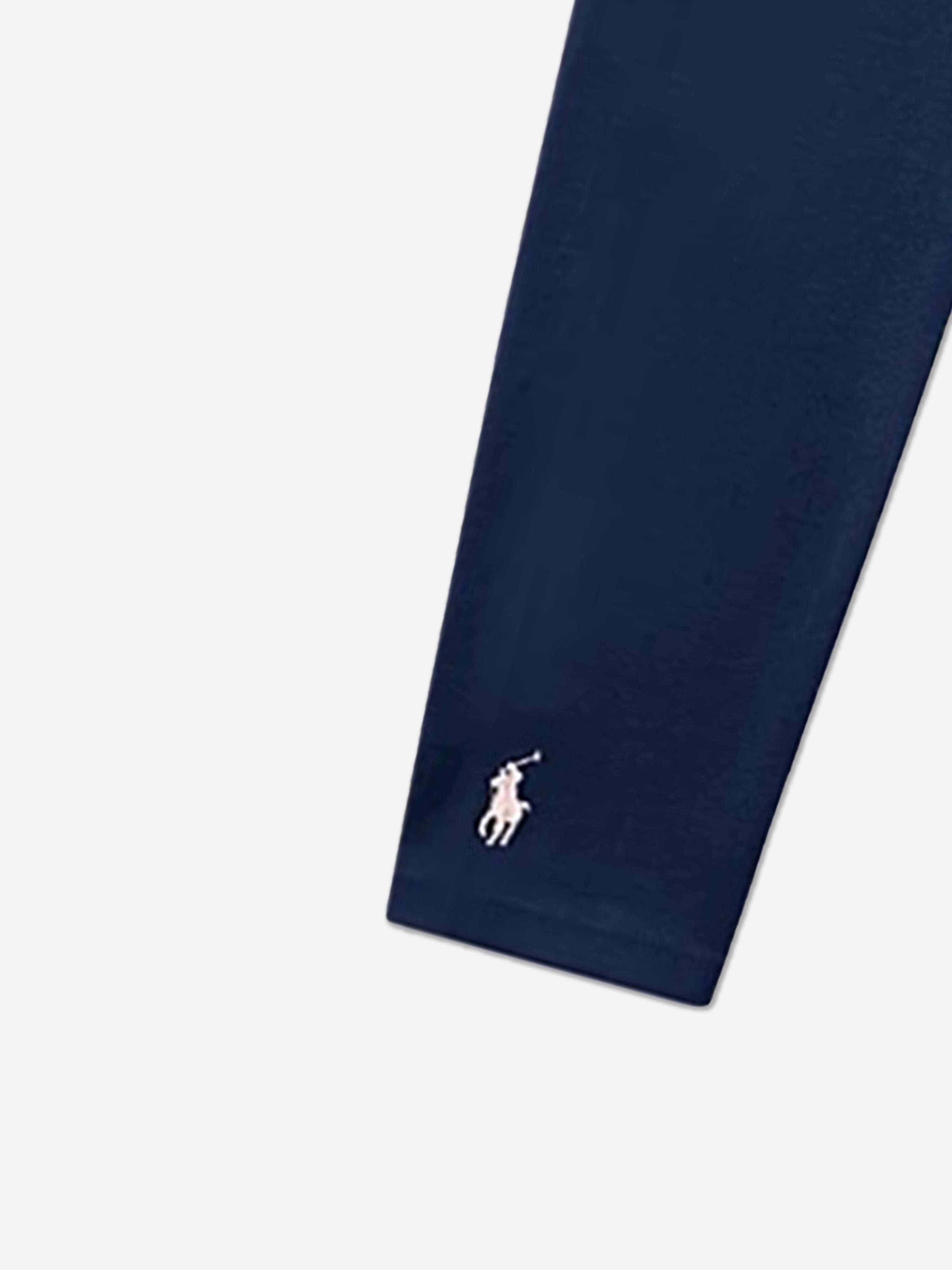 Ralph Lauren Baby Girls Logo Leggings in Navy