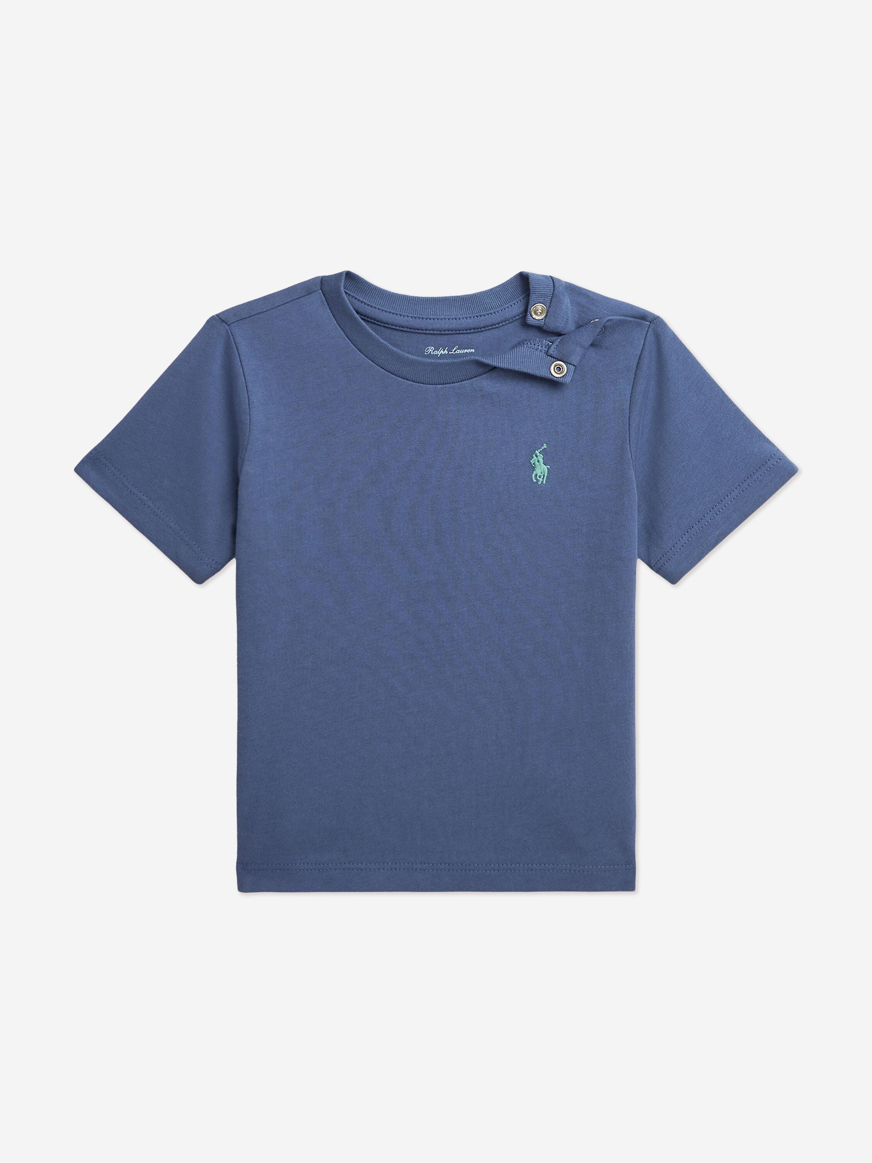 Ralph Lauren Baby Boys Logo T-Shirt in Blue