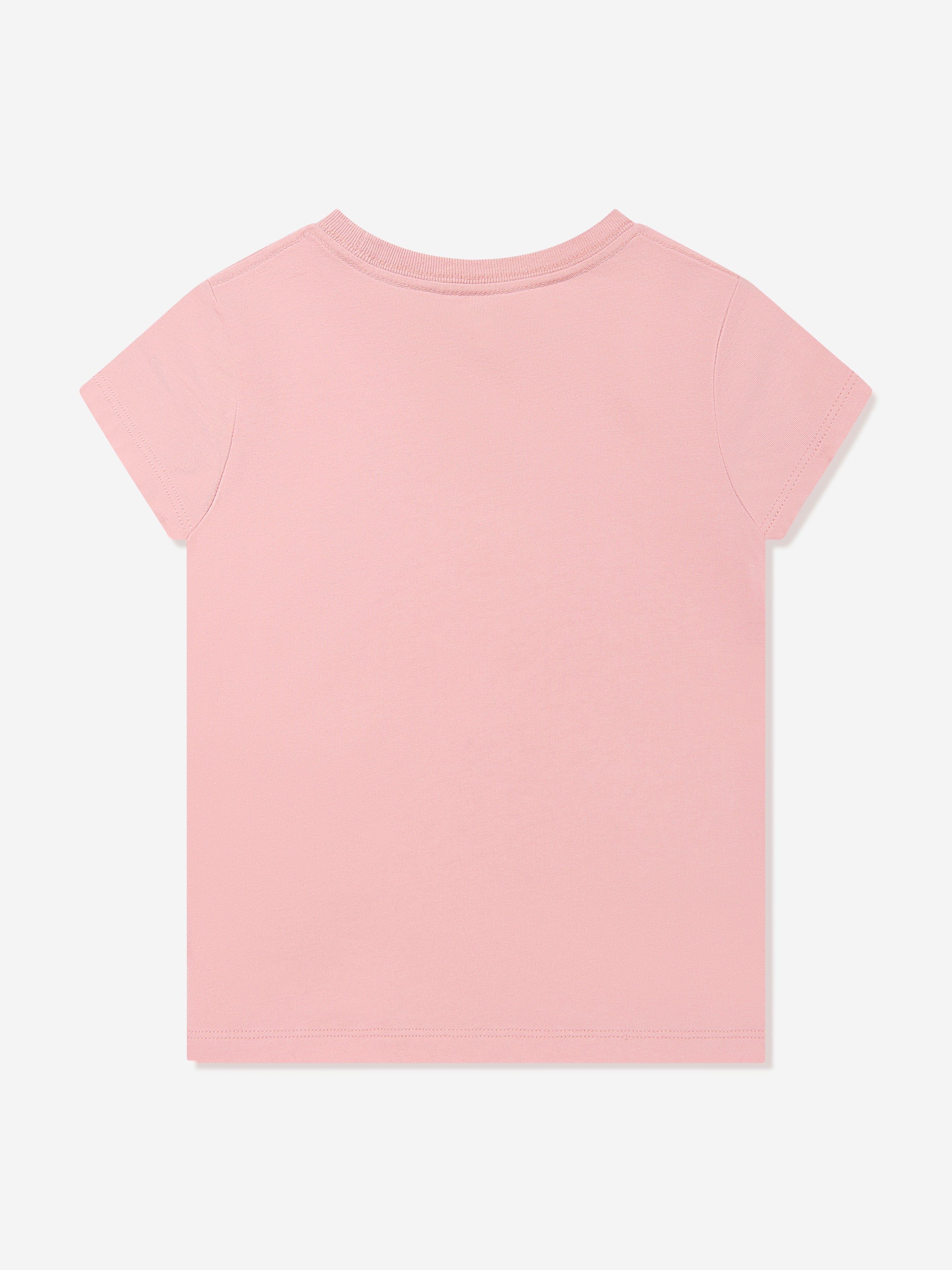 Ralph Lauren Girls Bear T-Shirt in Pink