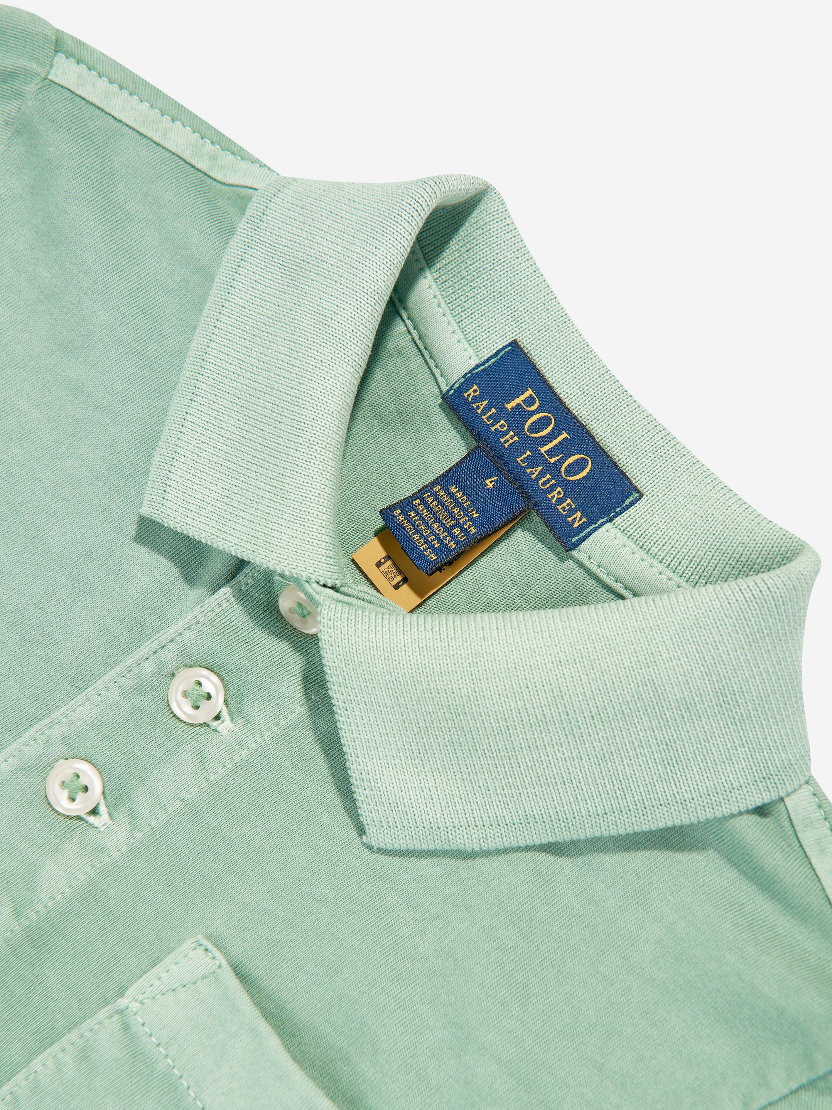 Ralph Lauren Boys Logo Polo Shirt in Green