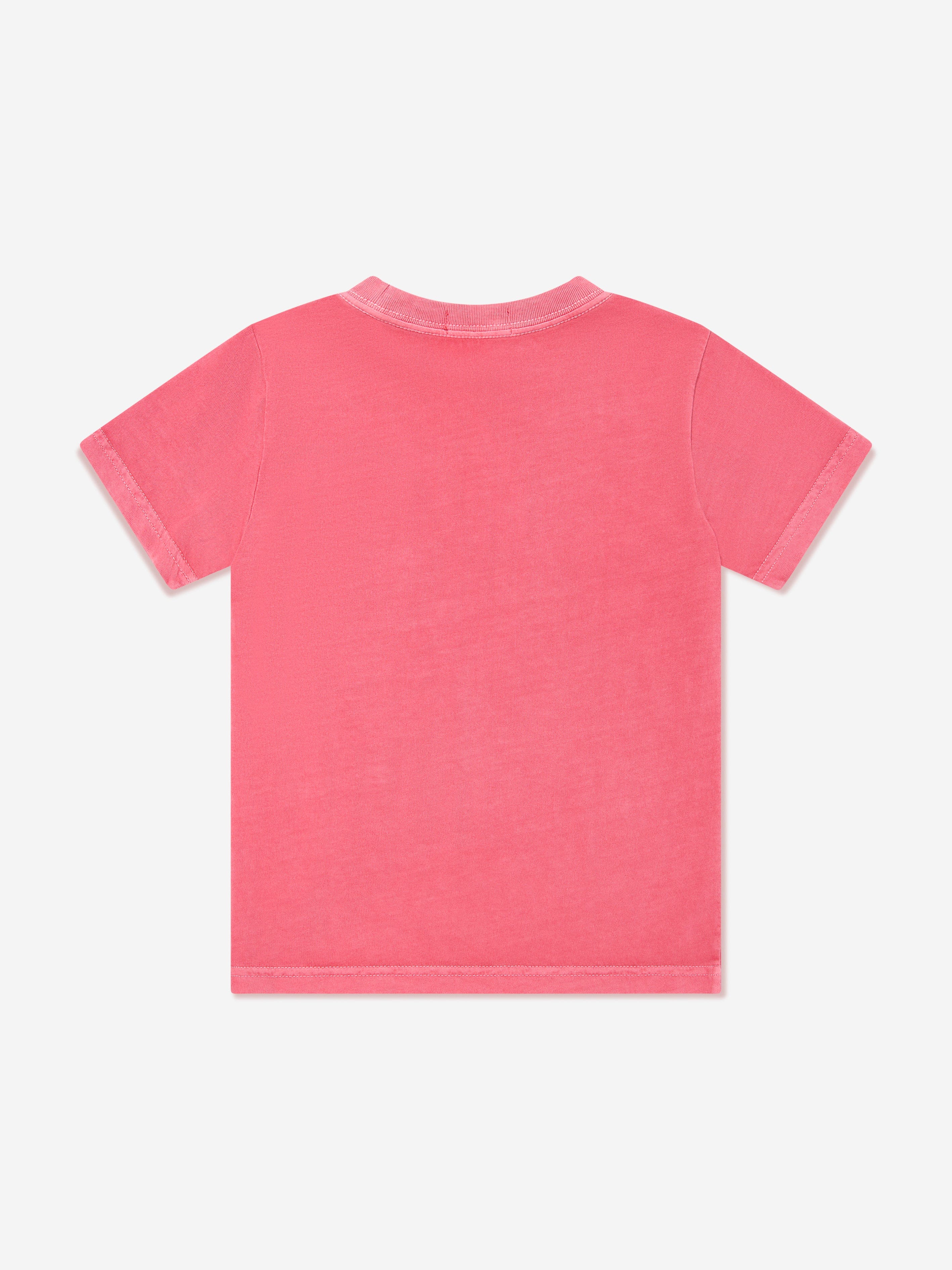 Ralph Lauren Boys Logo Pocket T-Shirt in Pink