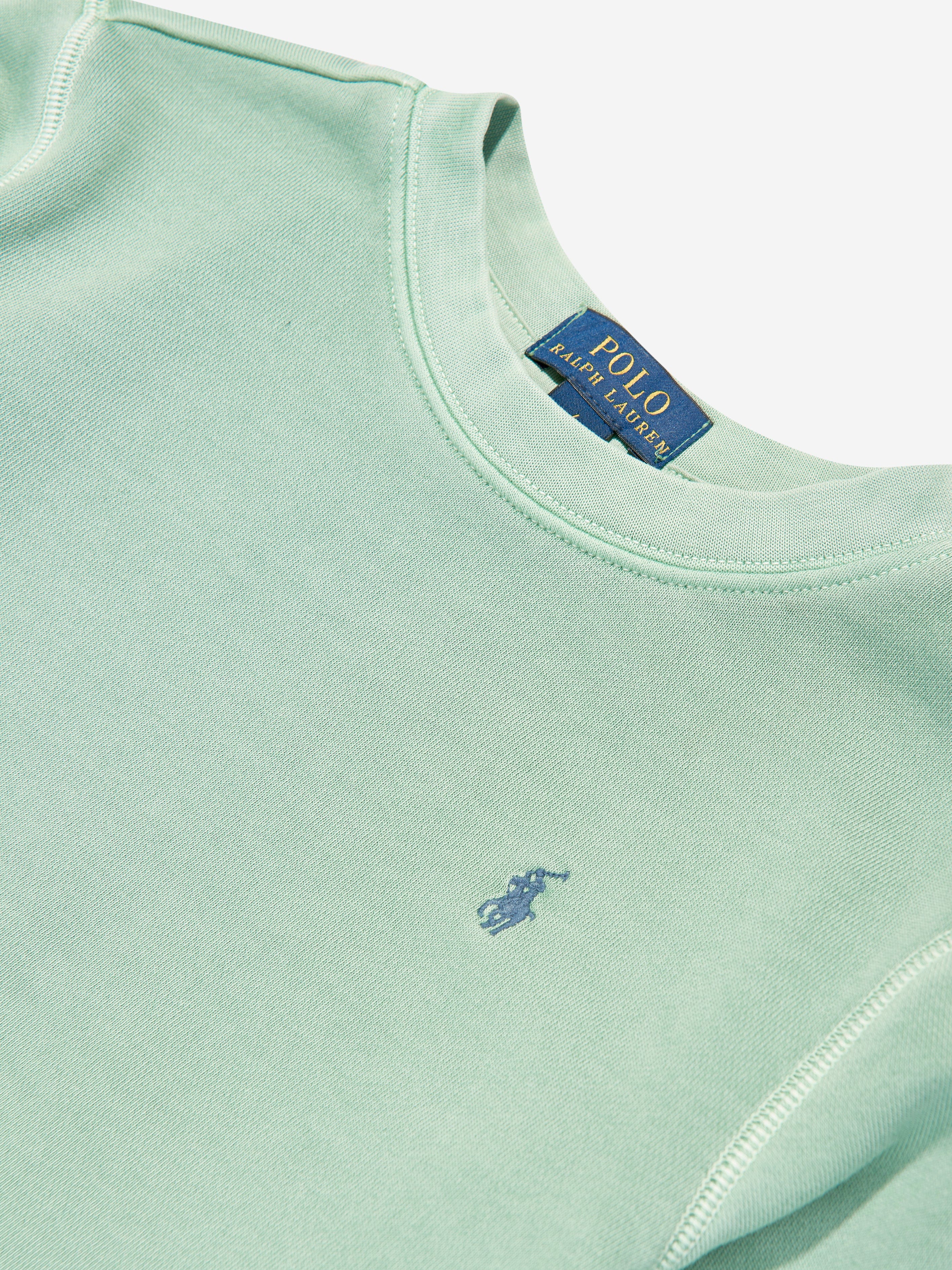 Ralph Lauren Boys Logo Sweatshirt in Green