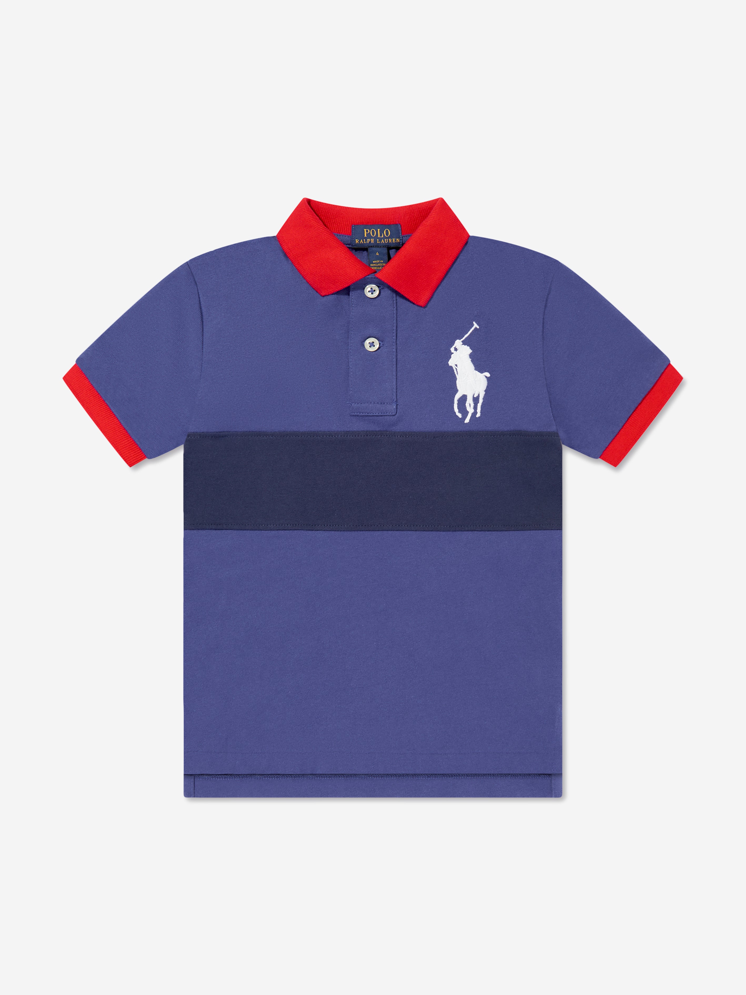 Ralph Lauren Boys Logo Polo Shirt in Navy