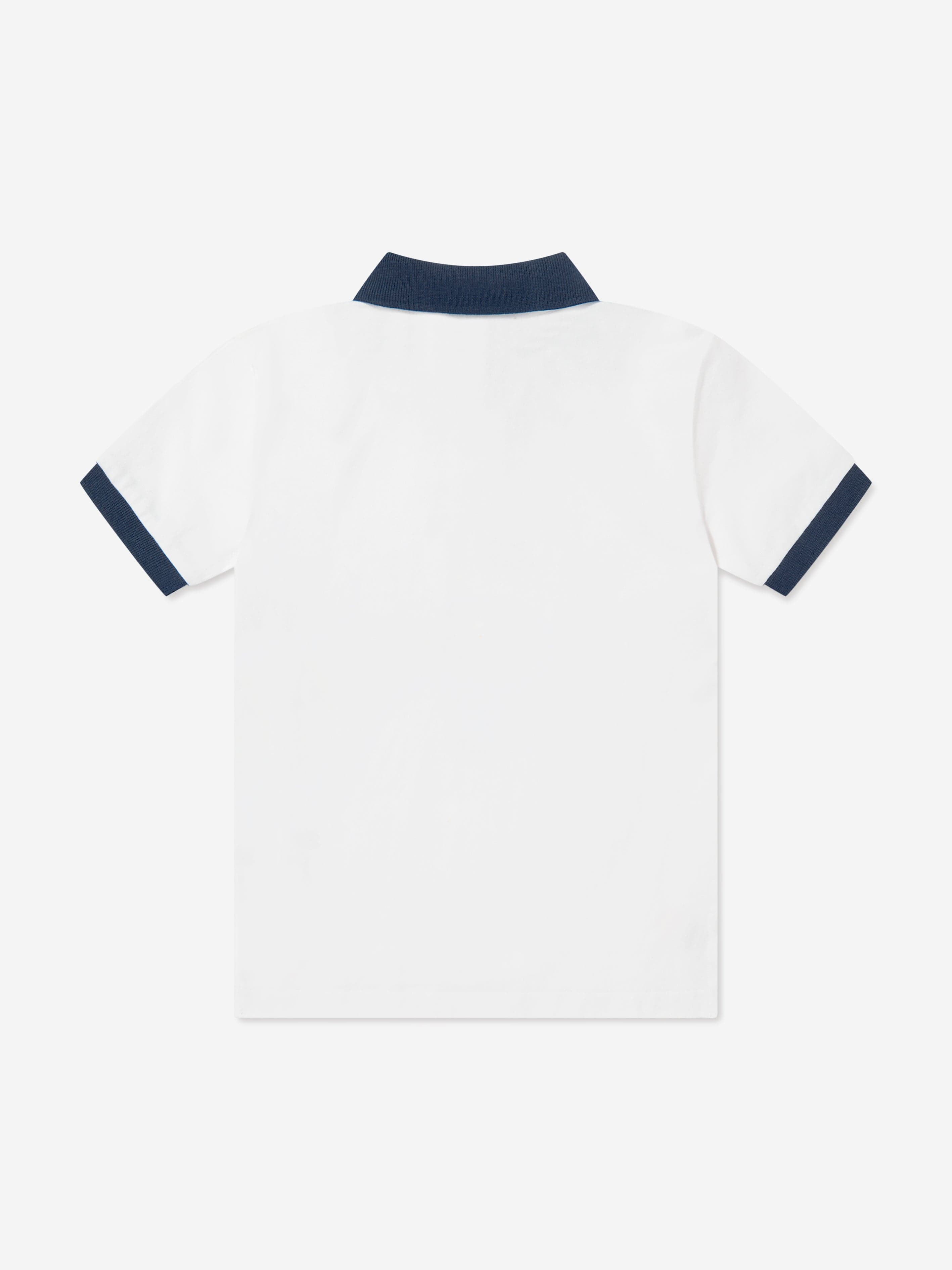 Ralph Lauren Boys Flag Polo Shirt in White