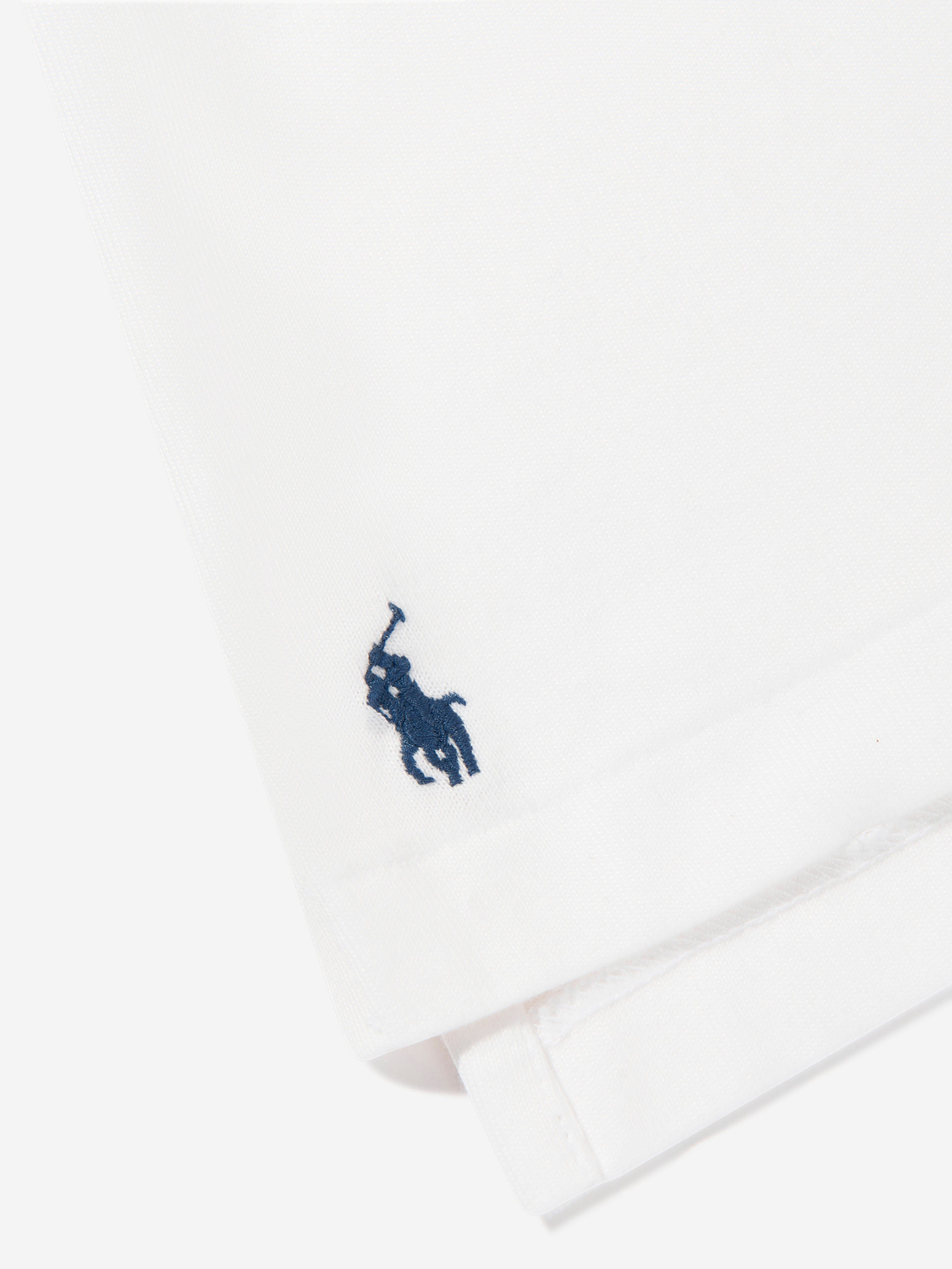 Ralph Lauren Boys Flag Polo Shirt in White