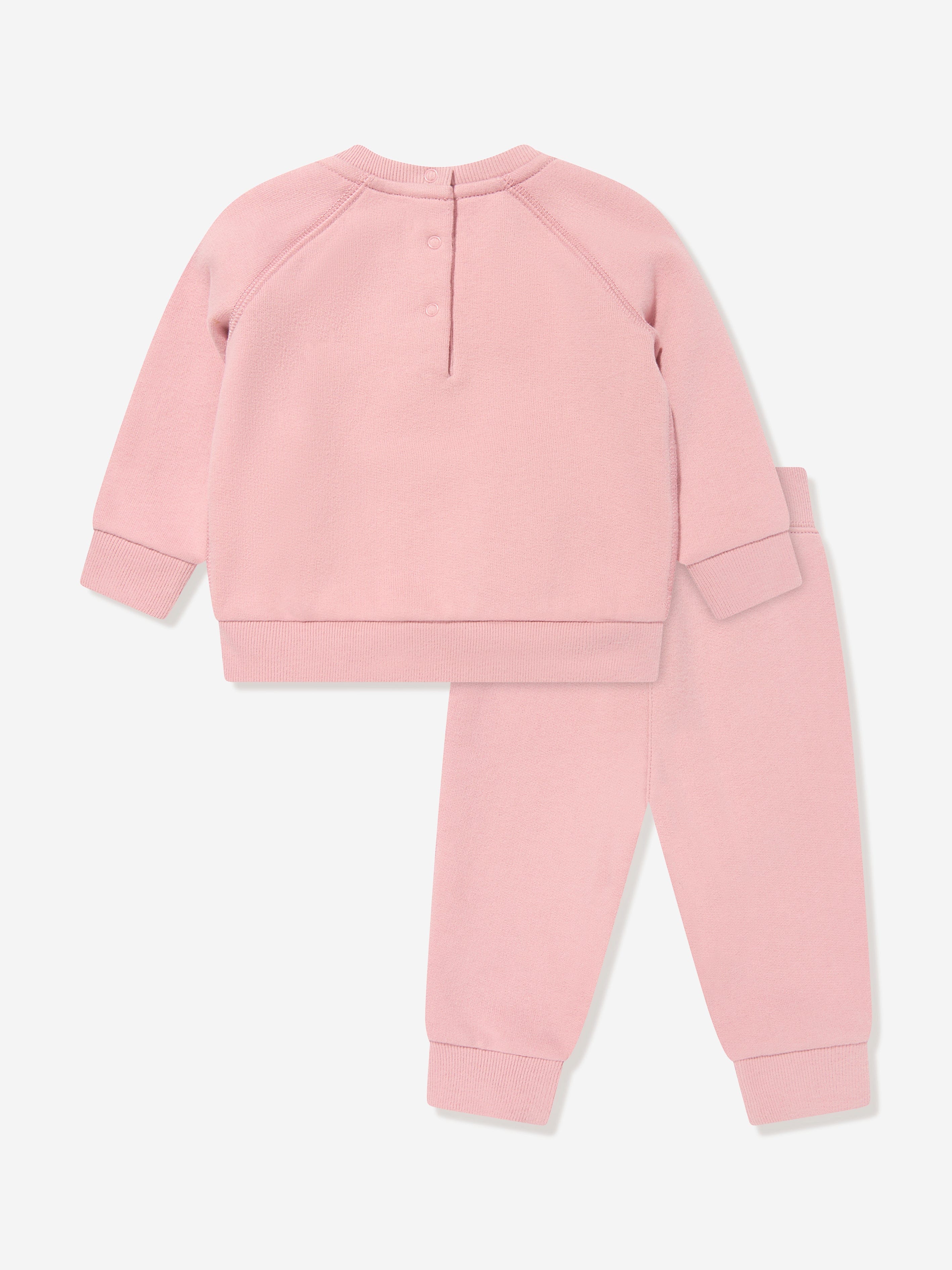 Ralph Lauren Baby Girls Logo Tracksuit in Pink