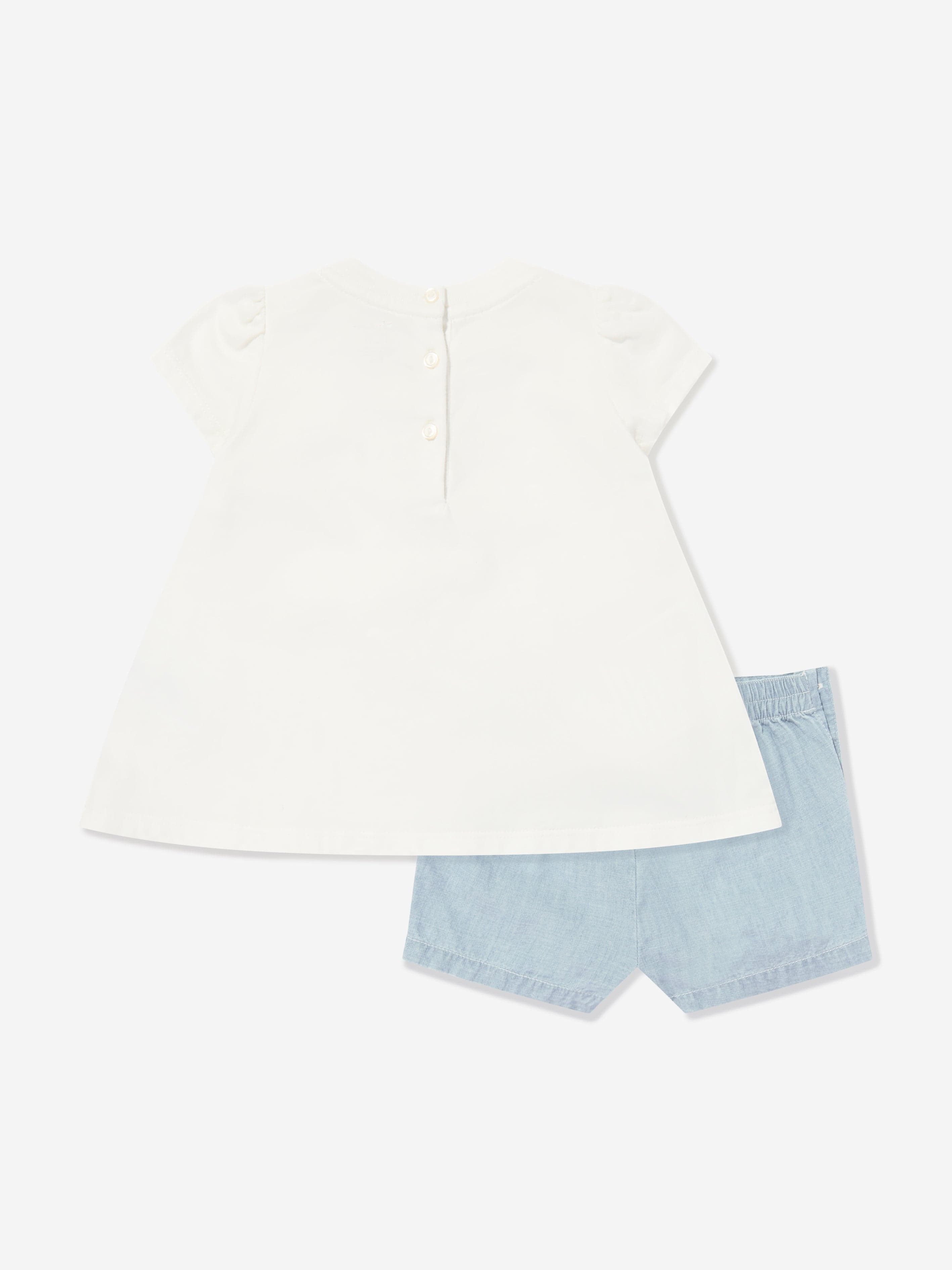 Ralph Lauren Baby Girls Shorts Set in White