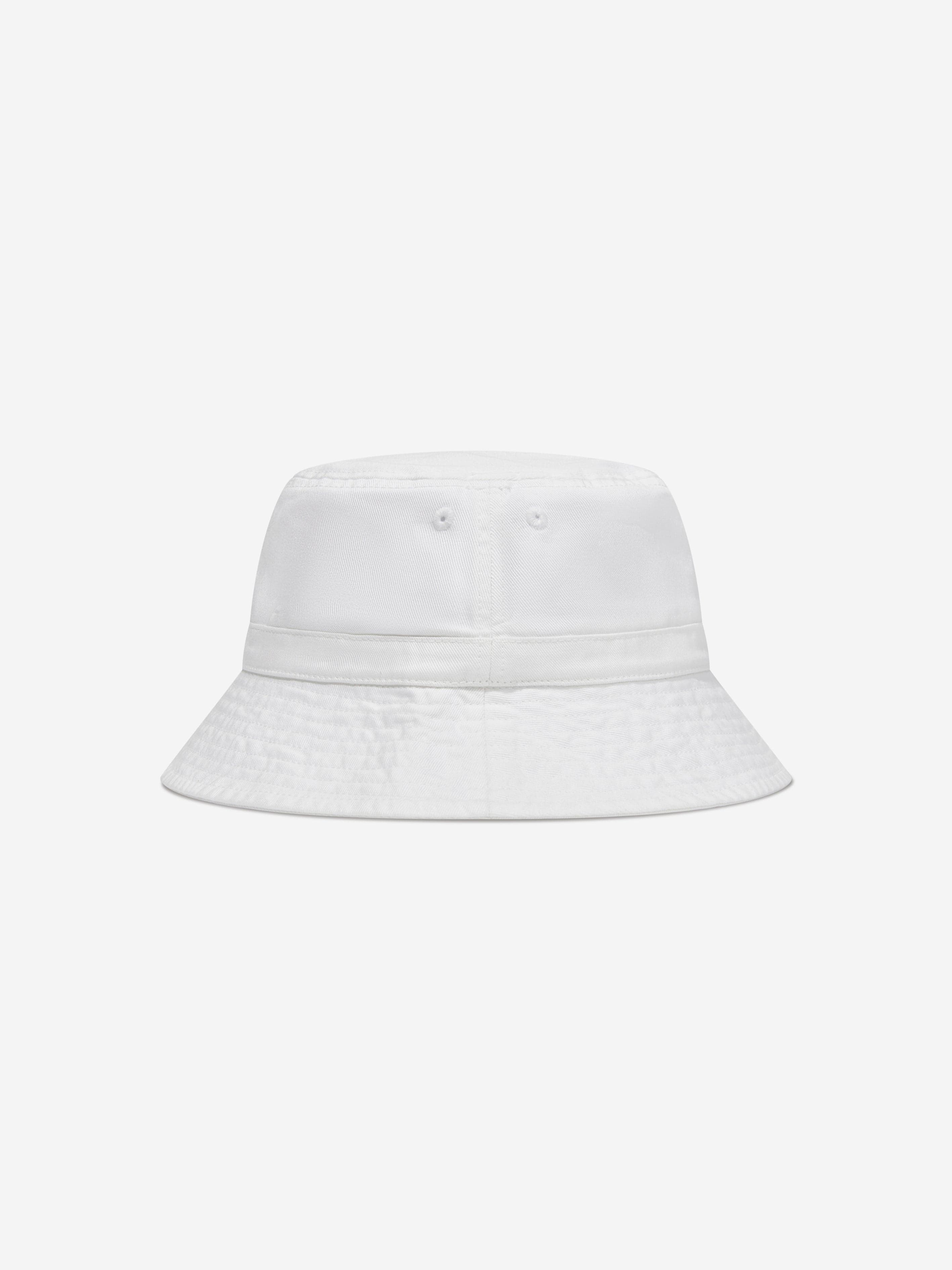 Ralph Lauren Boys Bear Bucket Hat in White