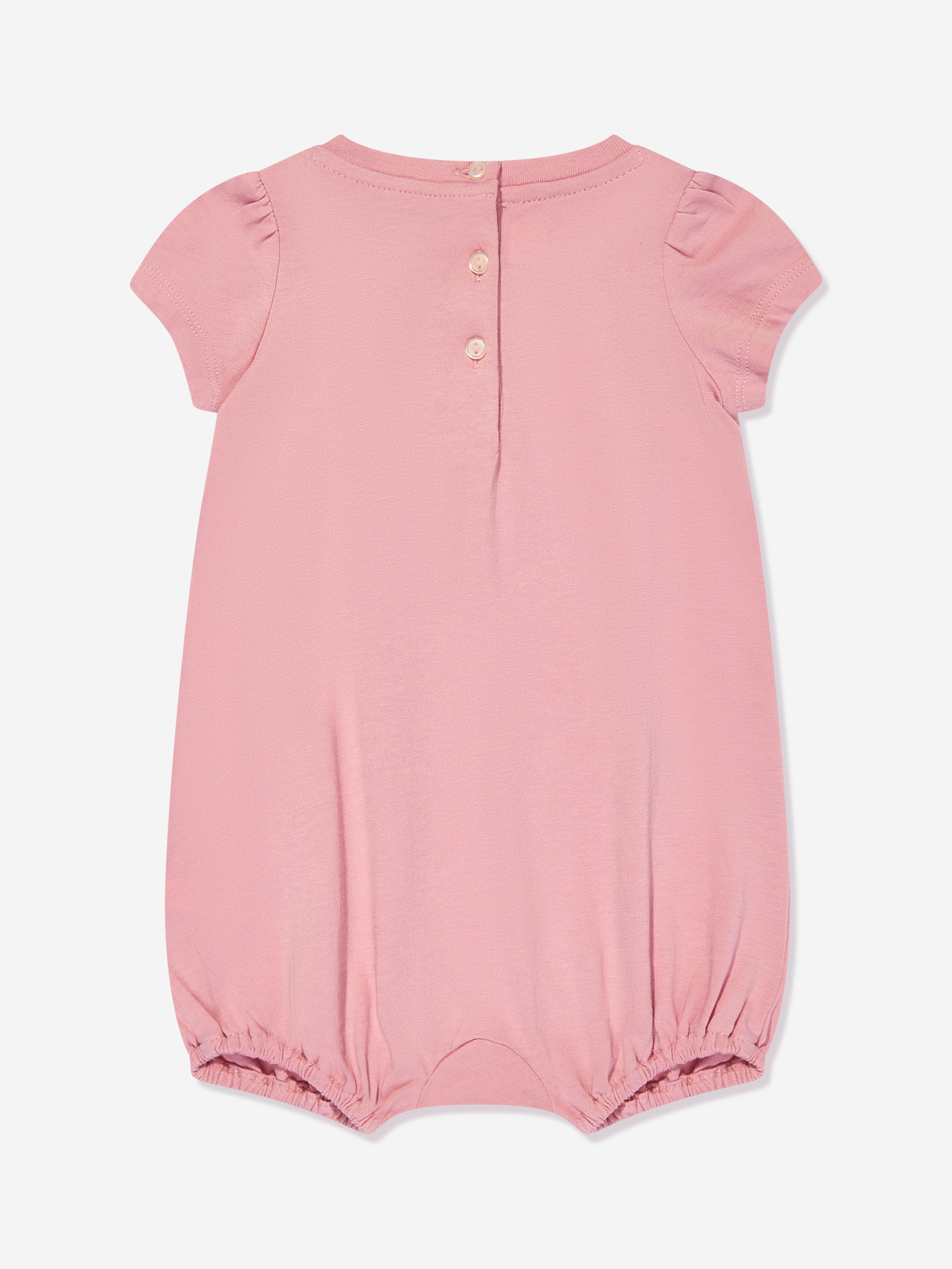 Ralph Lauren Baby Girls Polo Romper in Pink