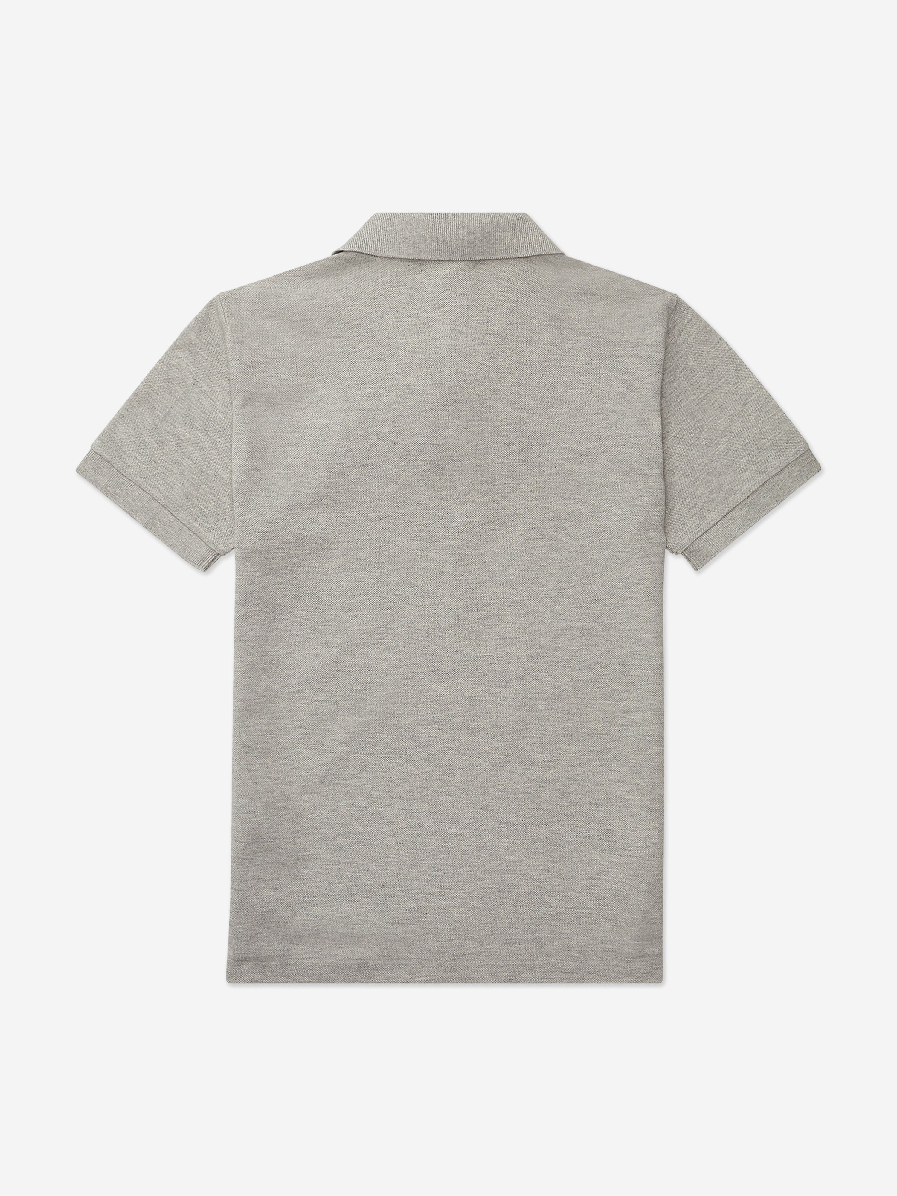 Ralph Lauren Boys Logo Polo Shirt in Grey